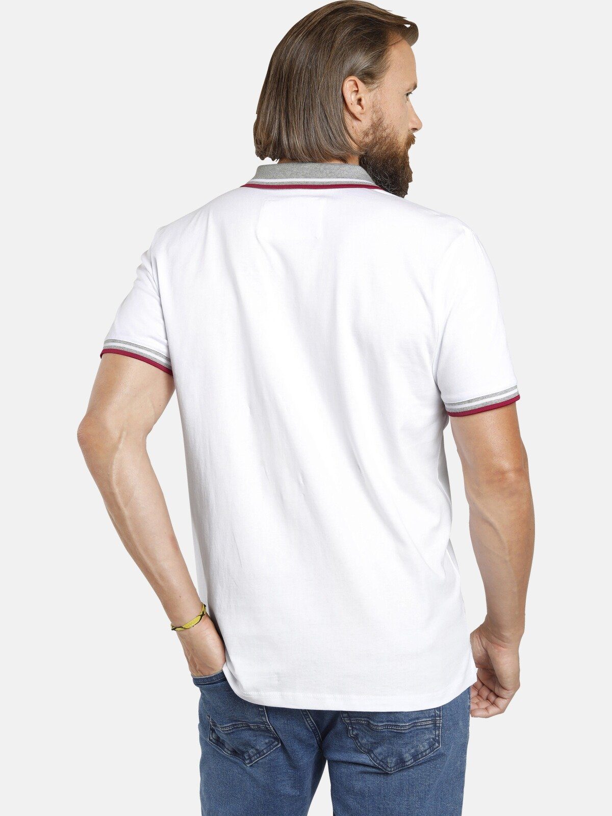 Jan Vanderstorm Poloshirt JOHAN in zwei Designs (2er-Pack)