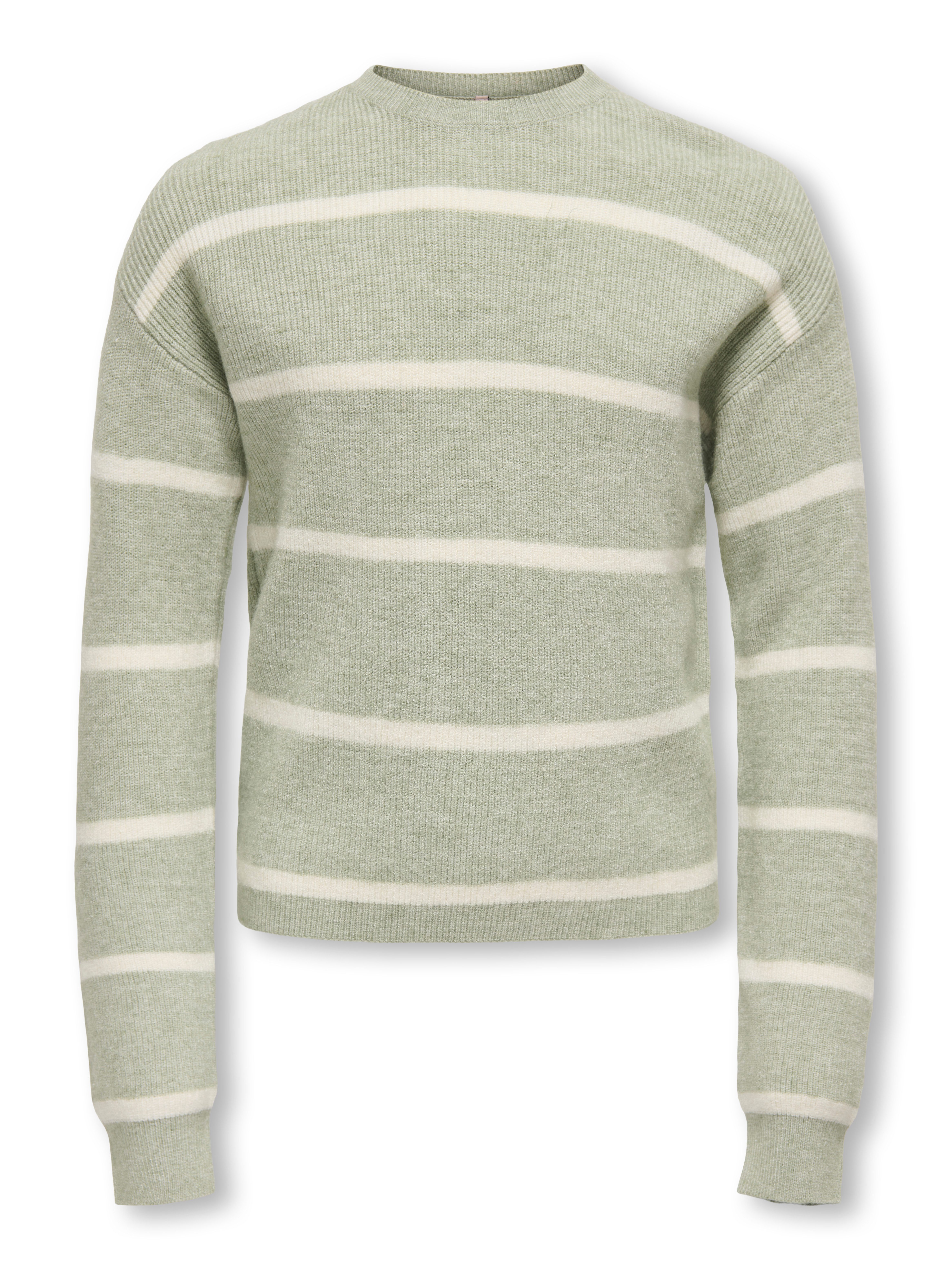 KIDS ONLY Strickpullover KOGFRANCA SHORT L/S STRIPE KNT NOOS