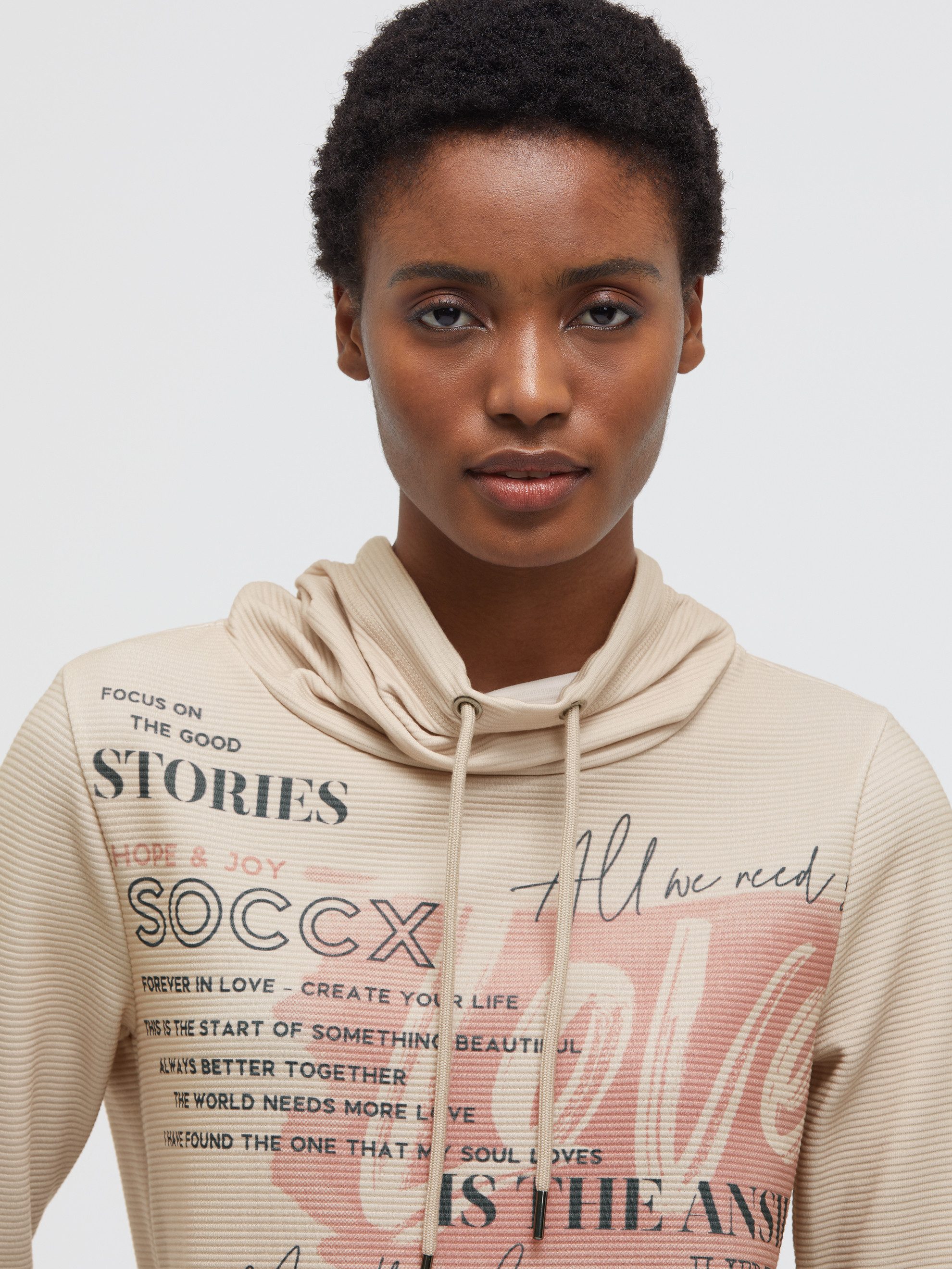 SOCCX Sweater mit hochschließendem Kragen – Bild 4 von 5