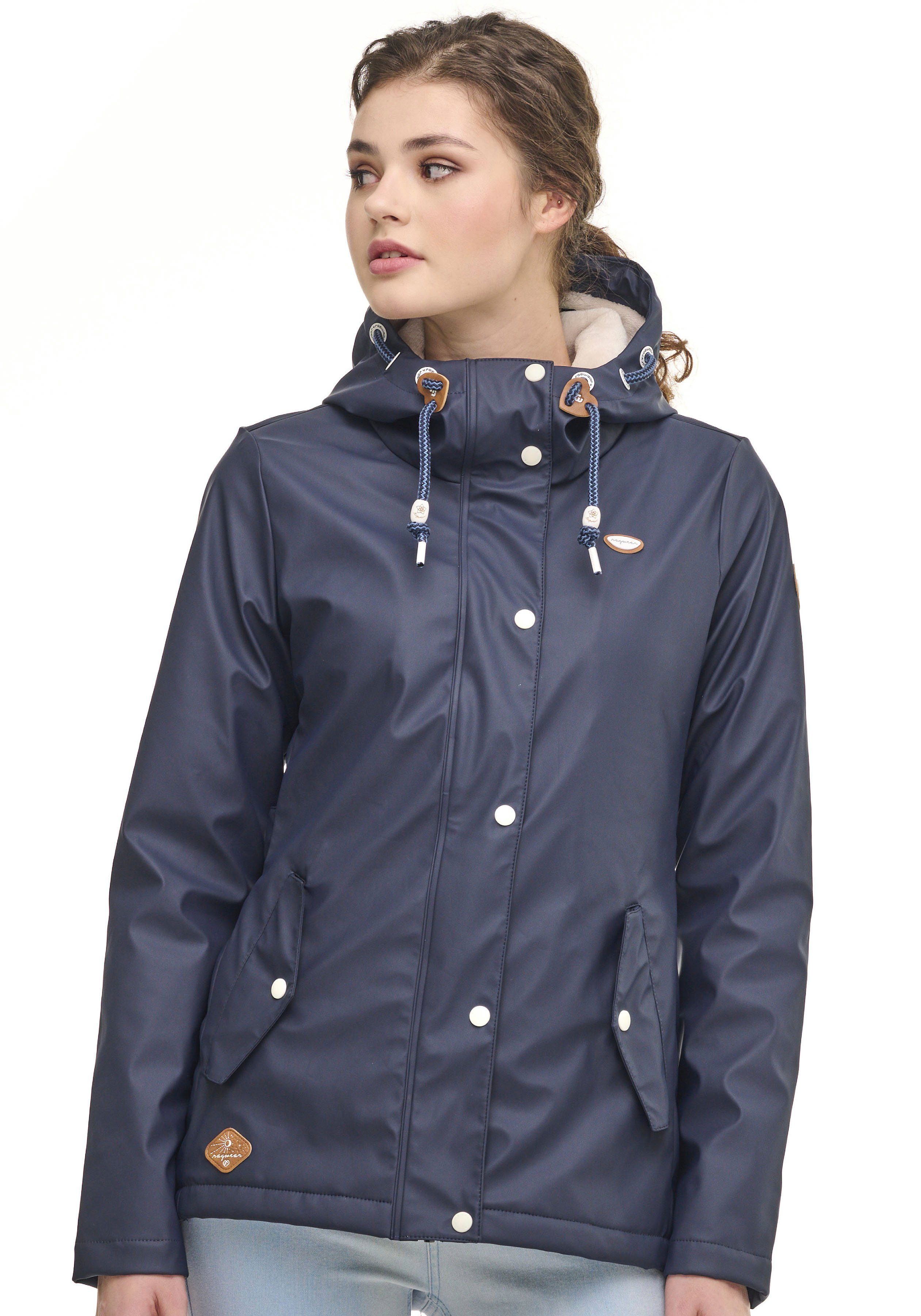 navy Fabric Regenjacke Ragwear MARGE 2028 Waterproof