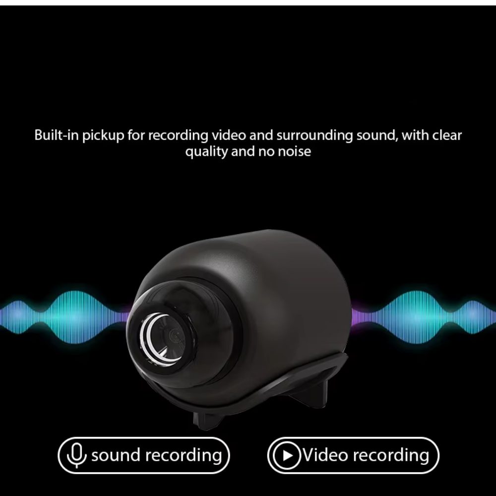 Athlix Überwachungskamera X5 Mini-Kamera 1080P WiFi-Überwachungskamera 2er-Set (Fernzugriff durch App, Platzsparende Bauform) – Bild 4 von 5