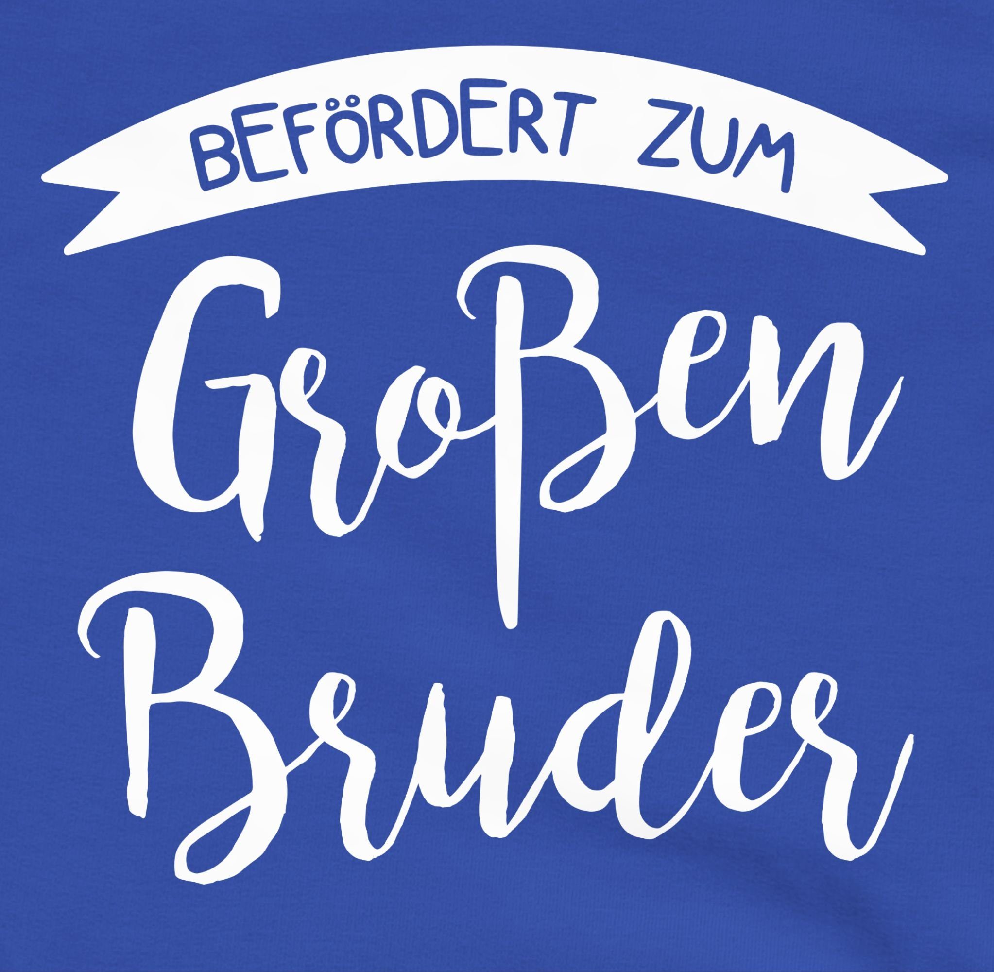 Shirtracer Sweatshirt Befördert Bruder großen Royalblau Bruder zum Großer 2