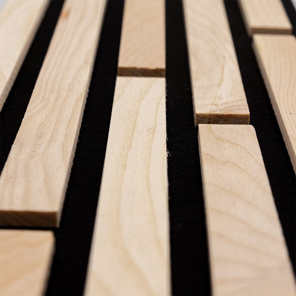 wodewa GmbH Wandpaneel - Akustikpaneel Akzent -, BxL: 16x120 cm, 0,19 qm, (Stück, 0,19 m) 3D-Optik, Schallreduzierung