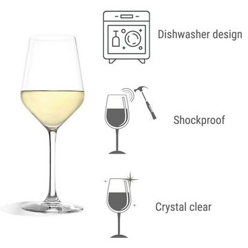 ich-zapfe Glas Weinglas 6er-Set REVOLUTION, 365 ml
