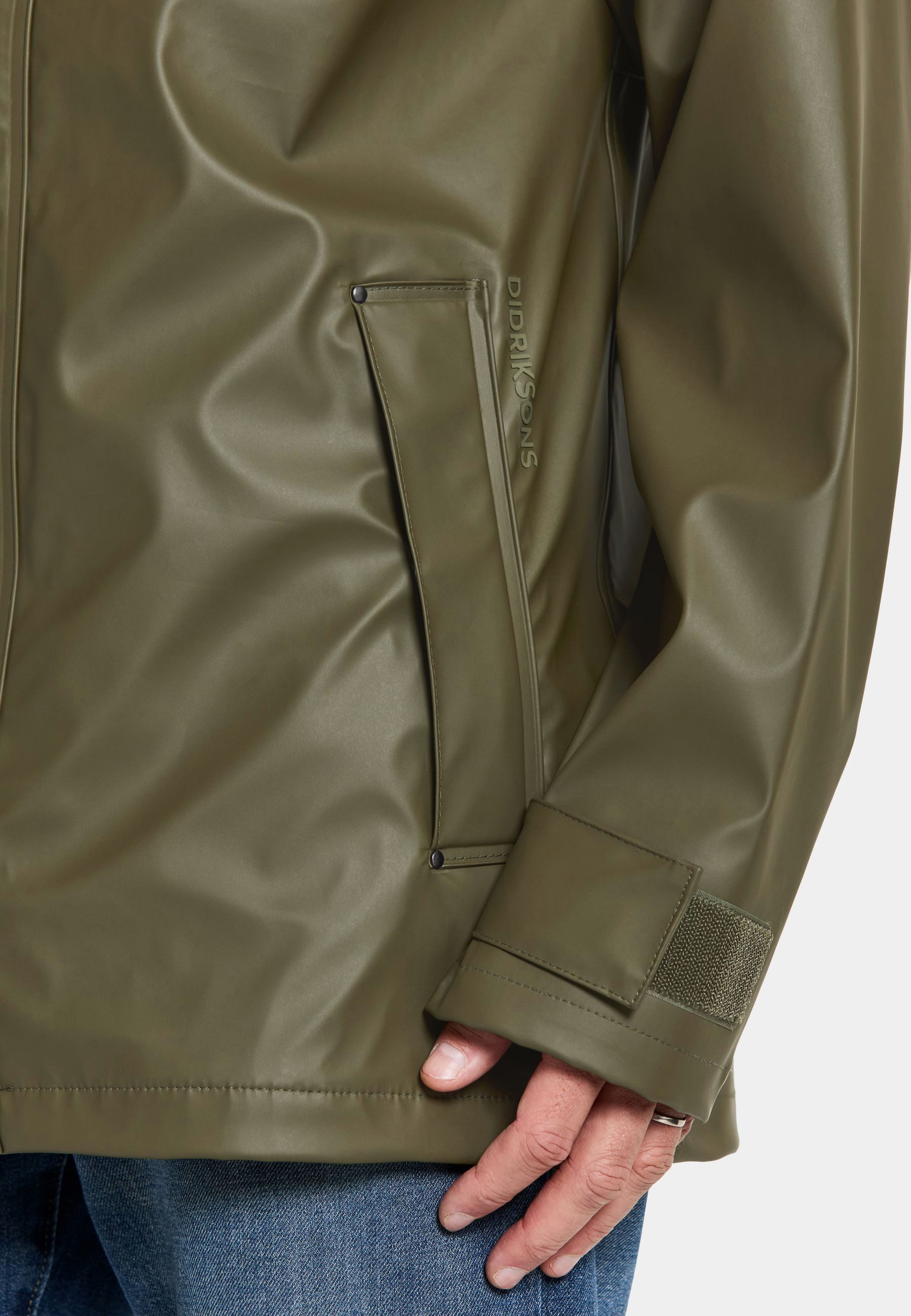 Didriksons Regenjacke Regenjacke Wasserdicht Didriksons Herren DARWIN mit Kapuze mit Taschen – Bild 5 von 5