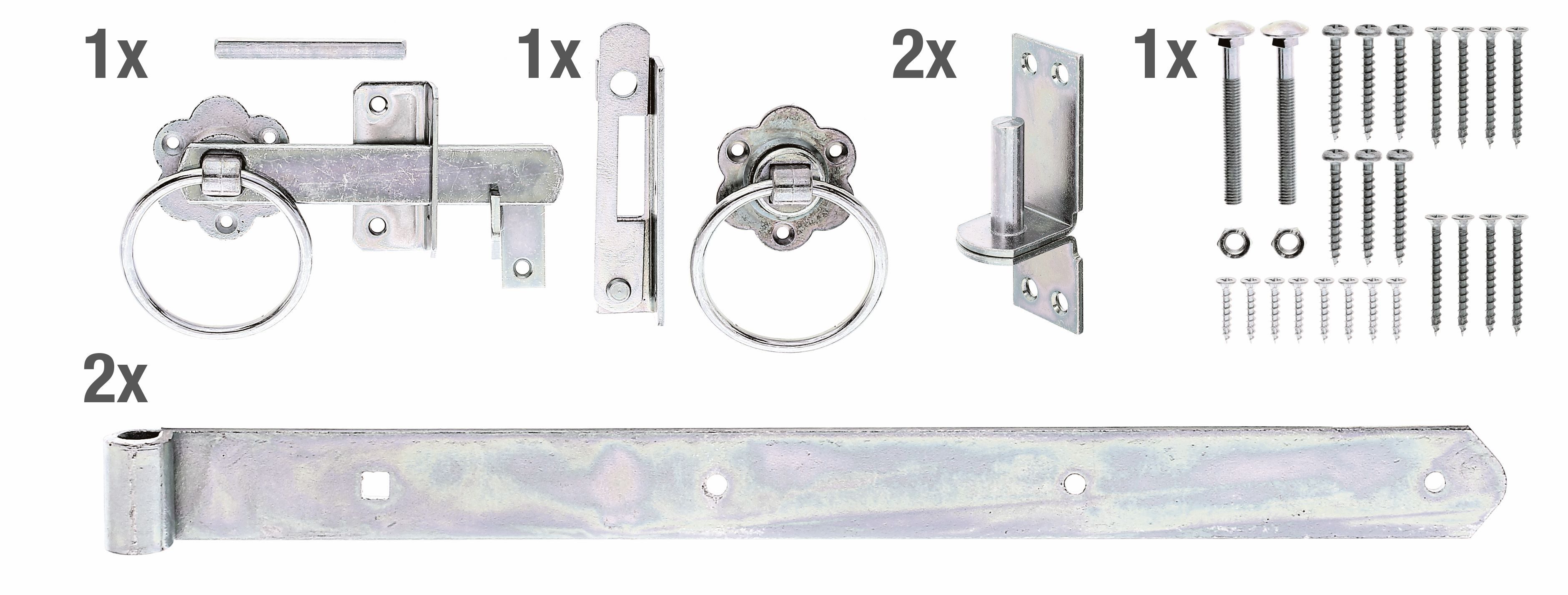 Alberts Torbeschlag Beschlagsortiment (Set), für Flechtzaun-Einzeltore, günstig online kaufen