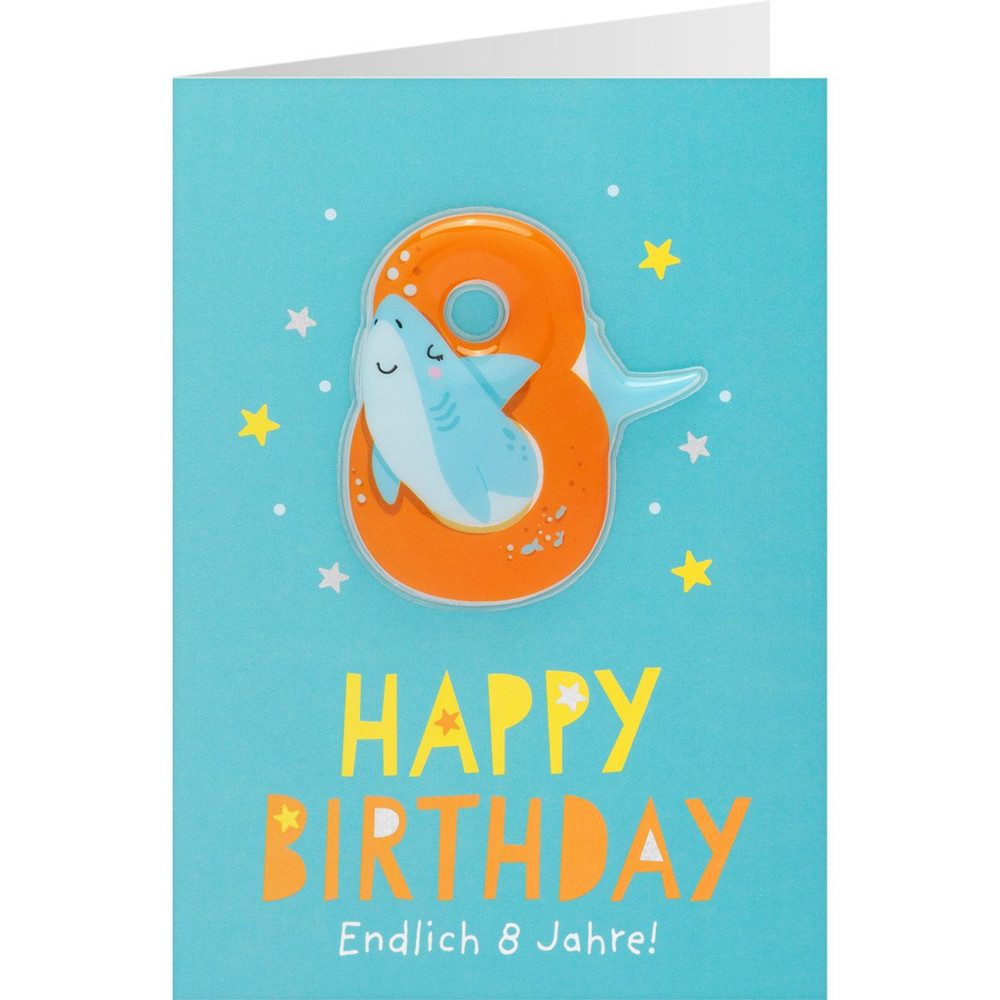 Sheepworld Geburtstagskarten Geburtstagskarte - Happy Birthday - Endlich 8 Jahre!