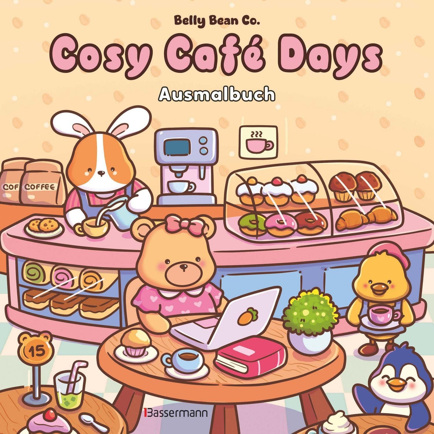 Cosy Café Days - Ausmalbuch / Belly Bean Co.