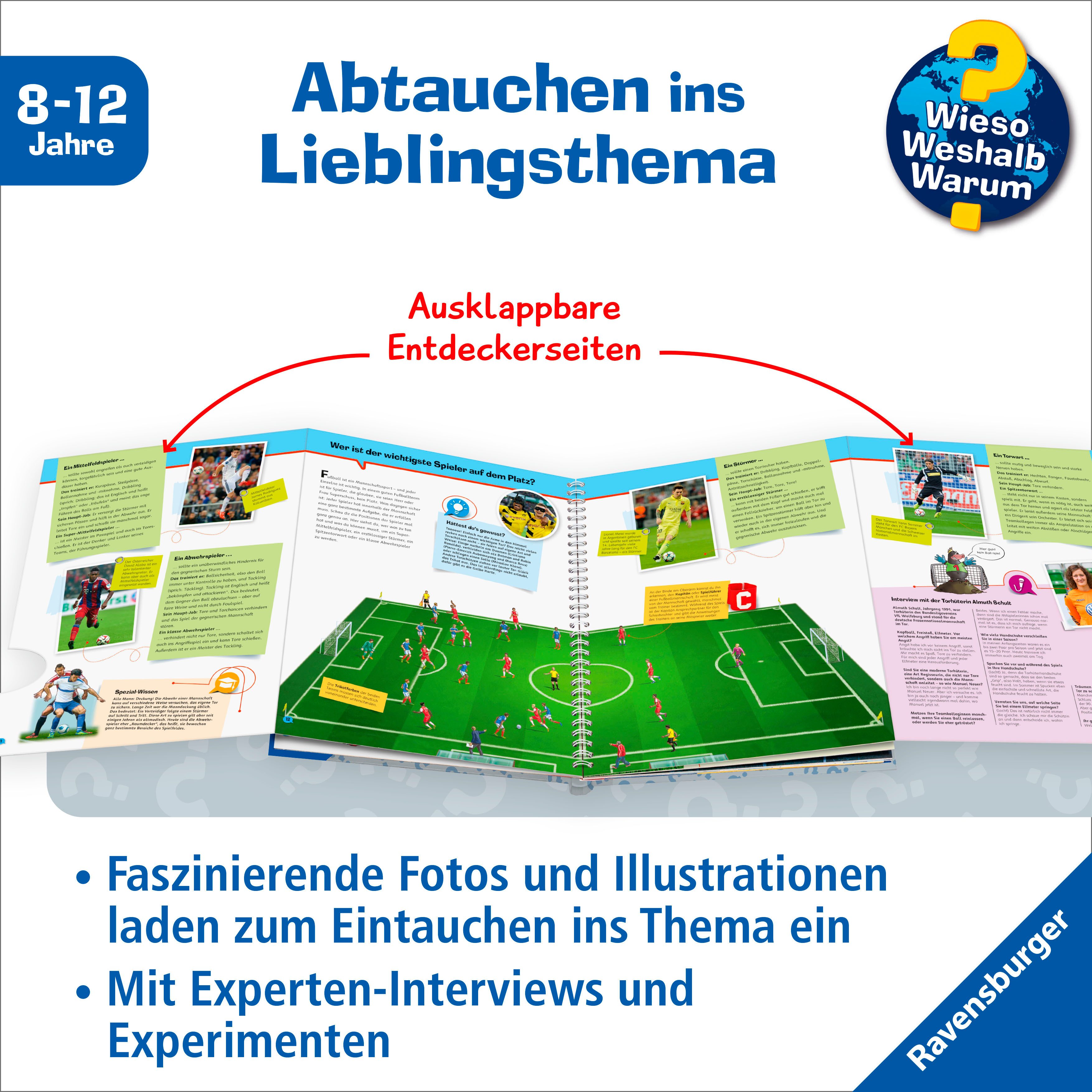 Ravensburger Kinderbuch Wieso? Weshalb? Warum?, ProfiWissen, Band 15 Fußball