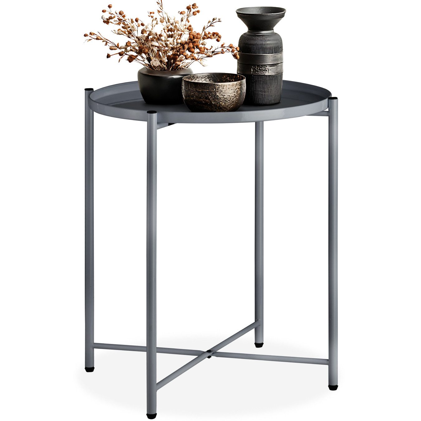 tectake Beistelltisch Chester (1-St., 1 tlg), Abnehmbare Ablagefläche in Ta günstig online kaufen