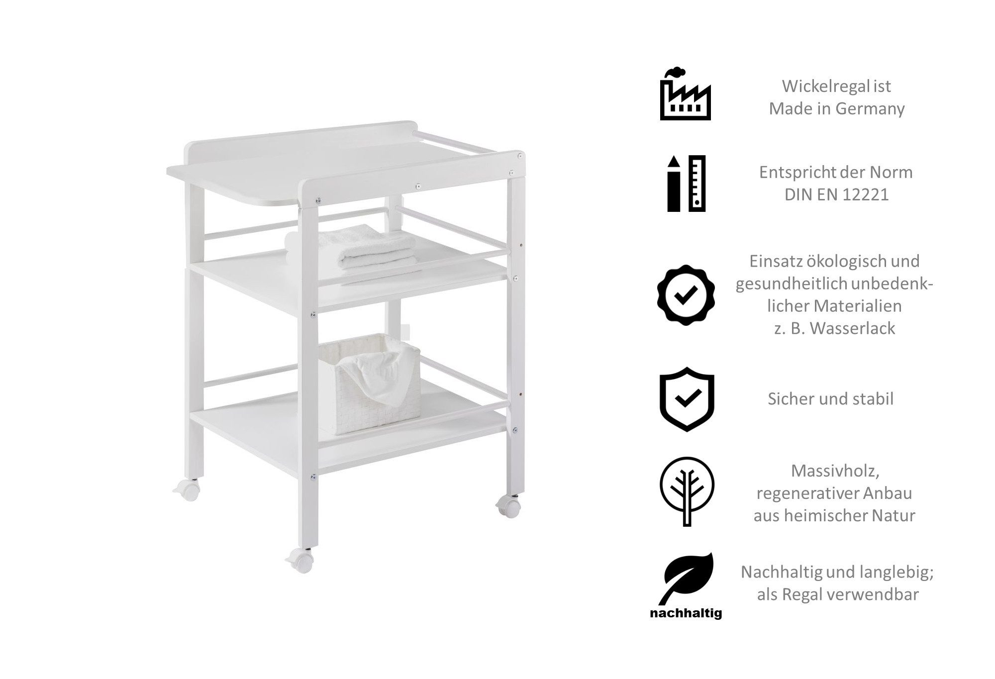 Schardt Wickelregal Wickelregal weiß