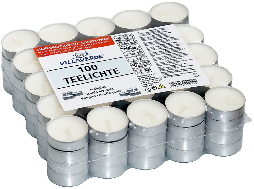 Villa Verde Teelicht Villa Verde Teelichter weiß, Höhe: 1,4 cm, Ø 3,7 günstig online kaufen