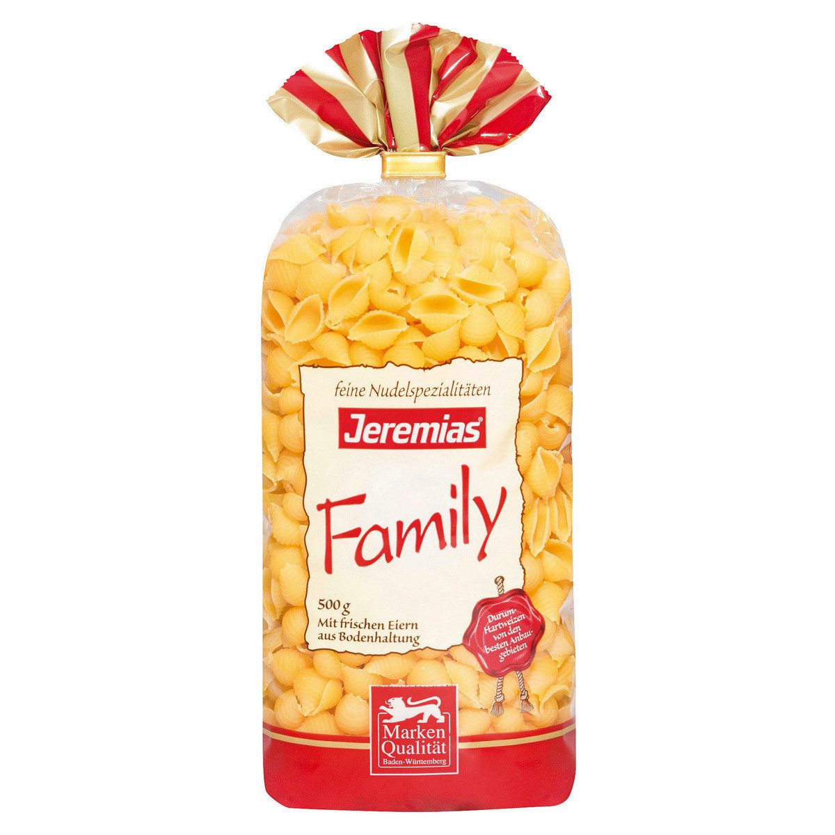 Jeremias Nudeln, Jeremias Muscheln Classic Frischei Family Nudeln 500g 4er Pack