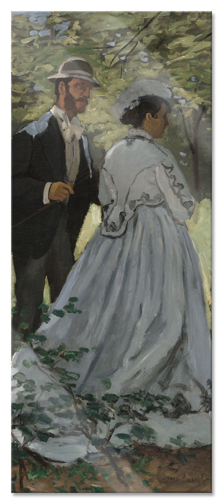 Pixxprint Glasbild Claude Monet - Sainte-Adresse, Claude Monet - Sainte-Adresse (1 St), Glasbild aus Echtglas, inkl. Aufhängungen und Abstandshalter