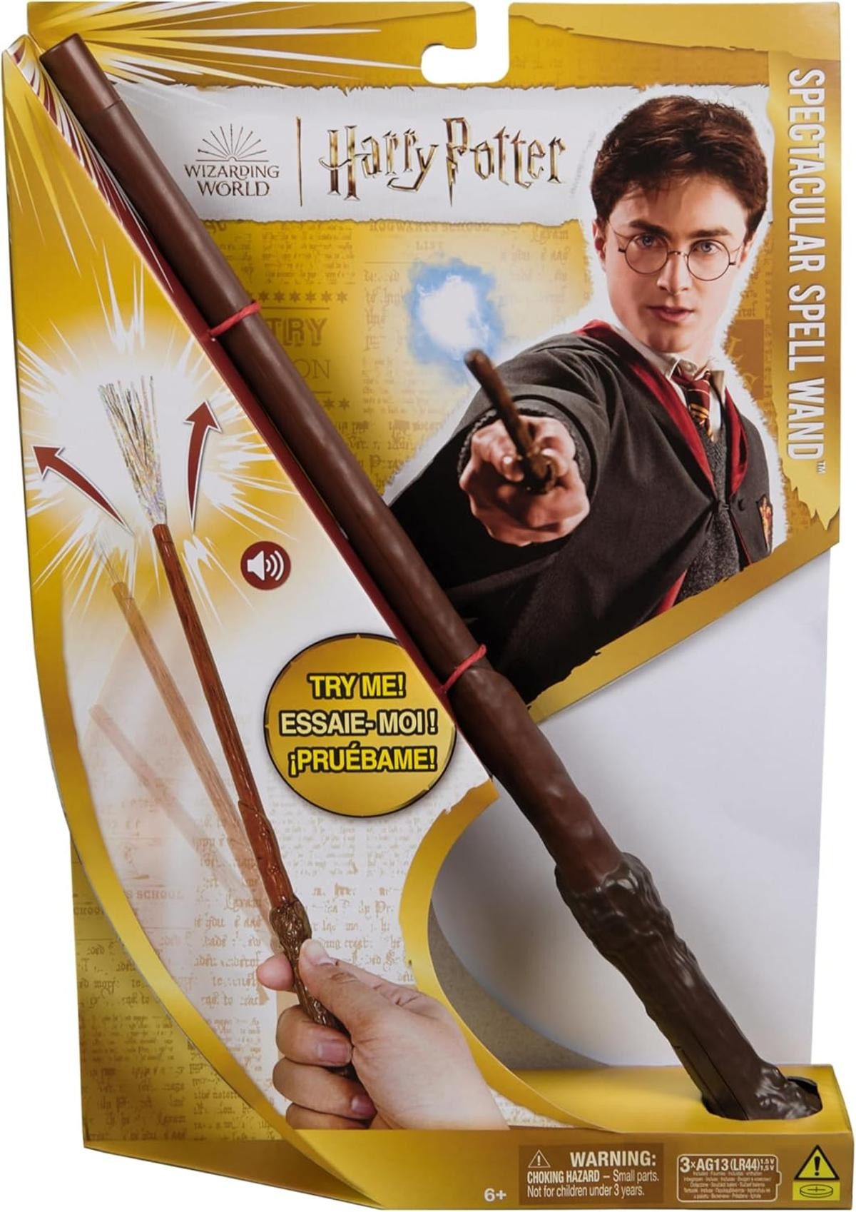 Spinmaster Zauberstab Harry Potter Zauberstab mit Vibrationseffekt + Sound 31 cm ab 6 Jahre