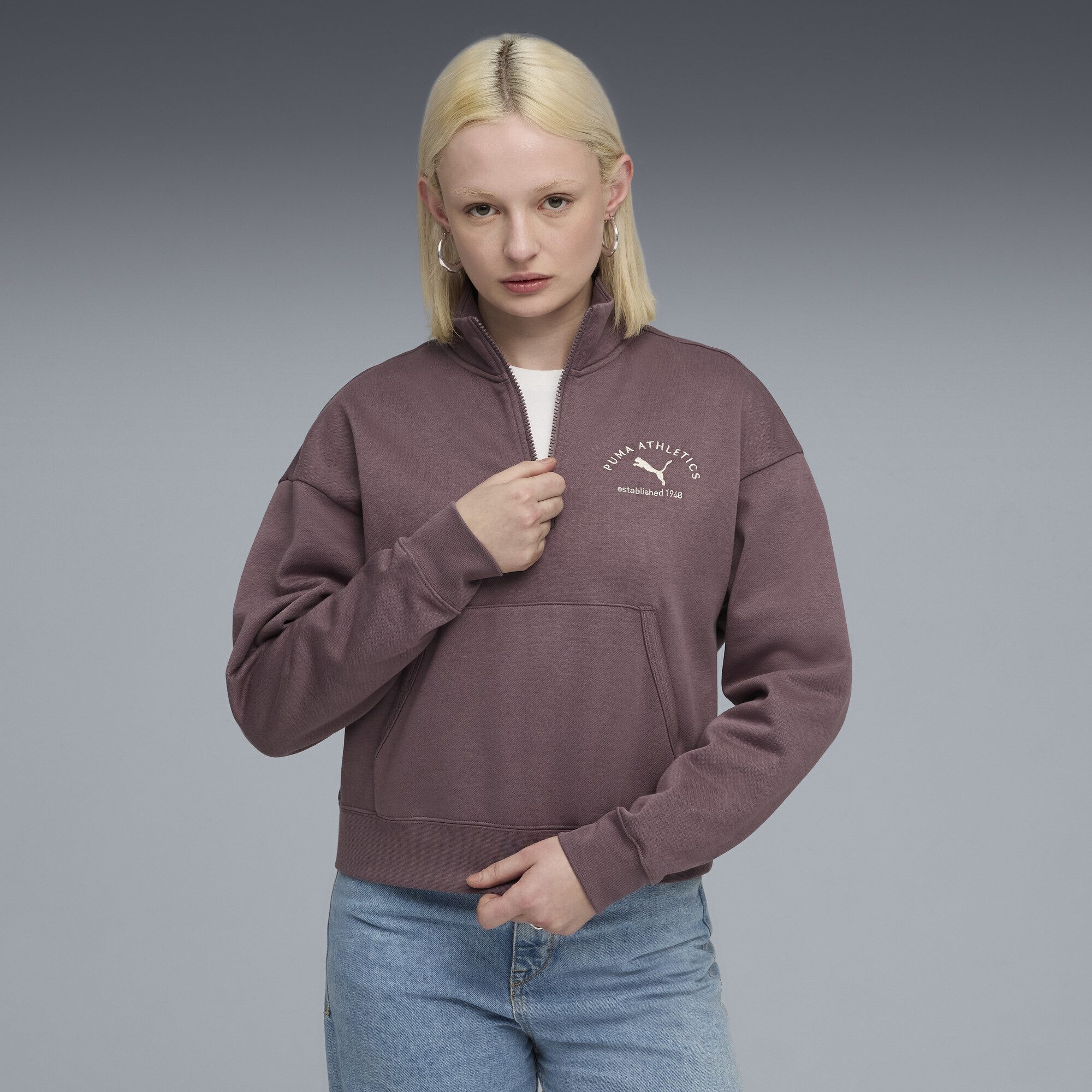 PUMA Sweatshirt PUMA Class Kurzes Sweatshirt Damen günstig online kaufen