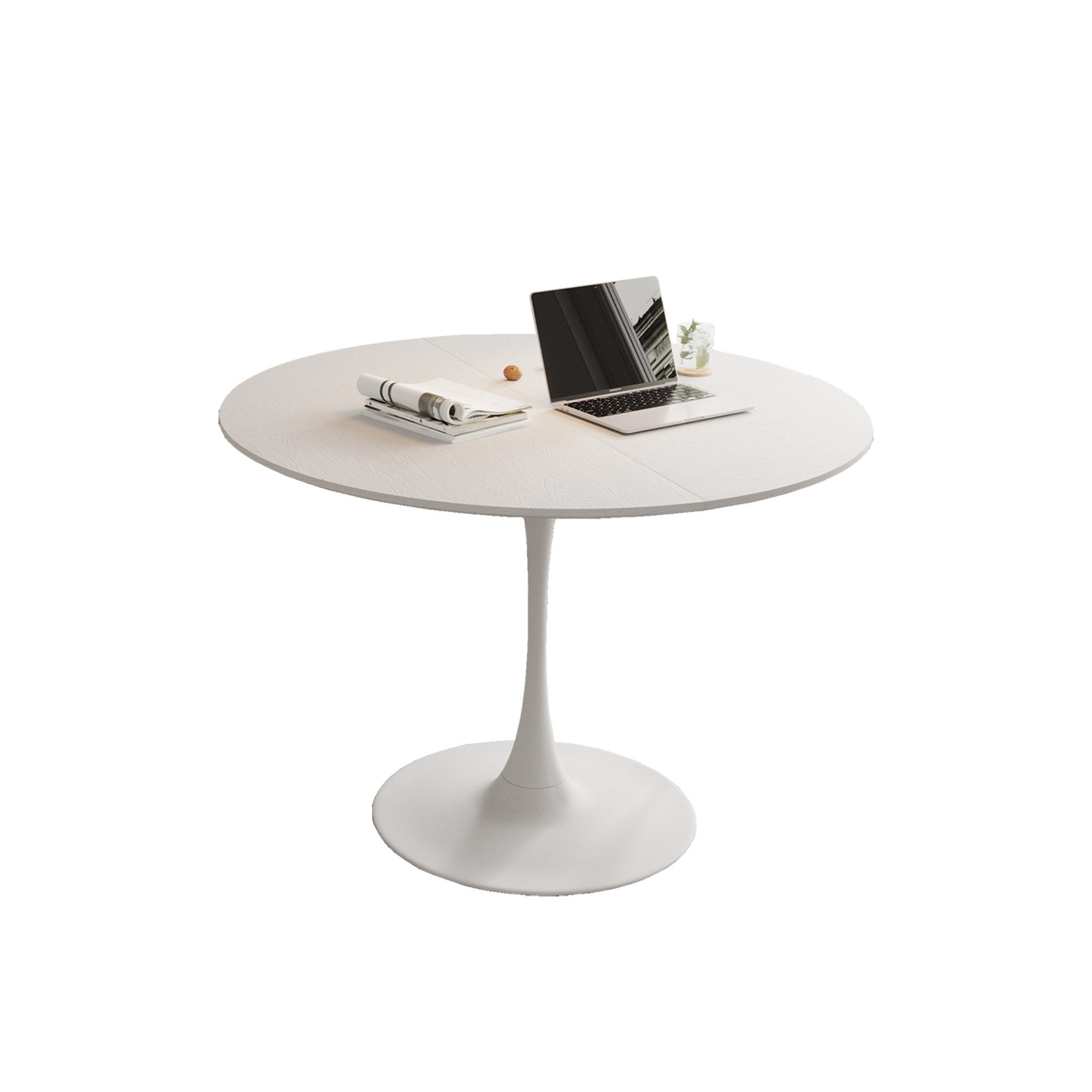 MODFU Esstisch Küchentisch Esszimmertisch (Runder 120 cm Wohnzimmertisch, 4 günstig online kaufen