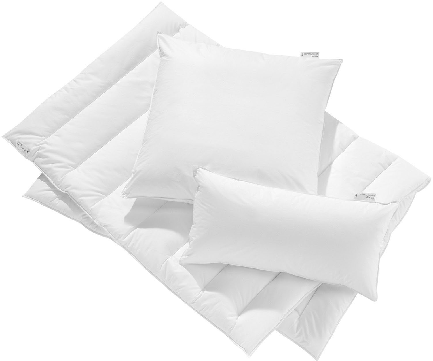 Centa-Star Naturfaserbettdecke Veggie, Füllung: High-Tech-Faser, Bezug: 100% Baumwolle, Bettdecke in 135x200 cm und weiteren Größen, für Sommer oder Winter