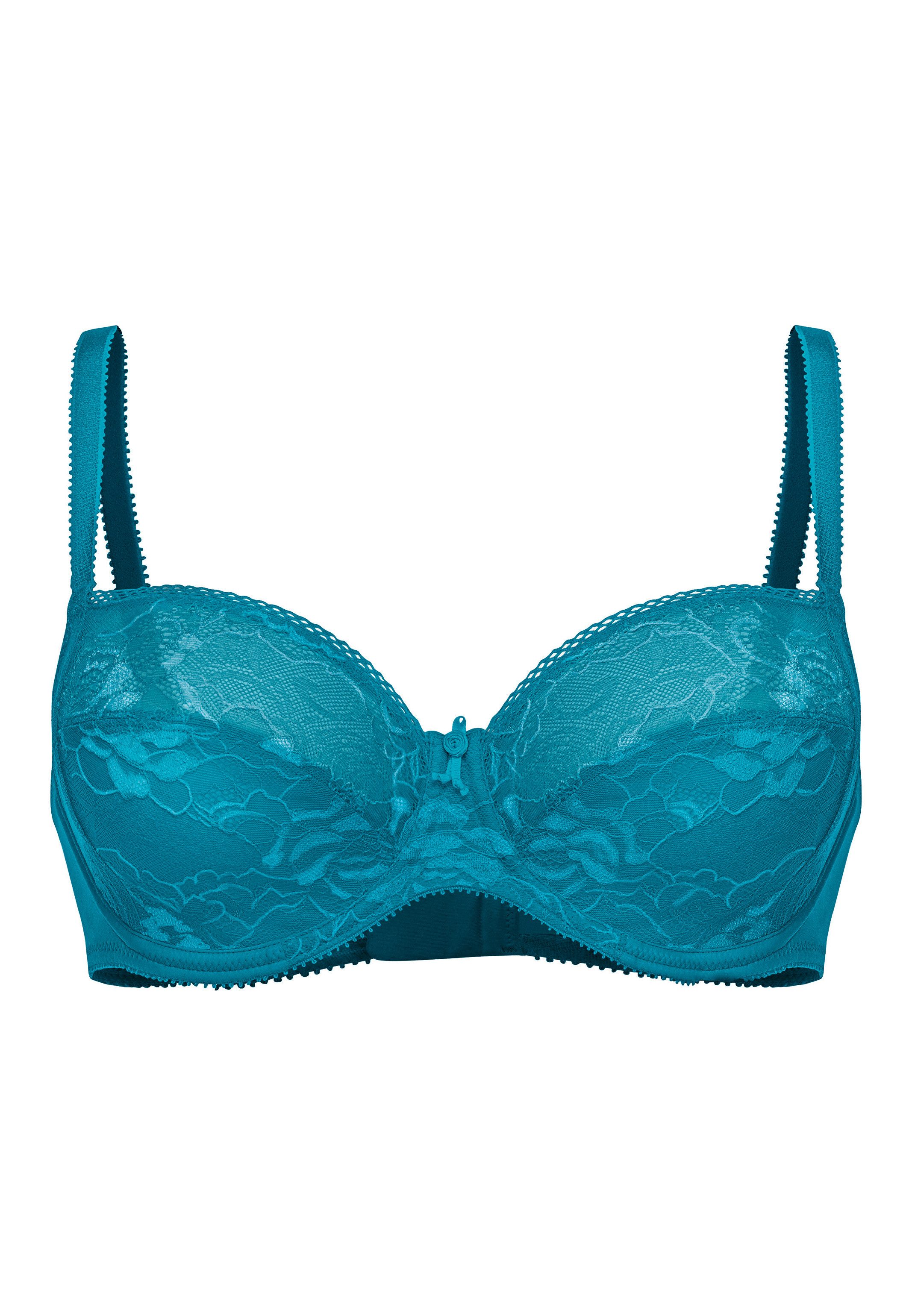 Conturelle Balconette-BH Secret Garden (1-tlg) Balconette-BH - Blickdicht - Dreiteiliges Cup, Spitze in Blüten-Optik