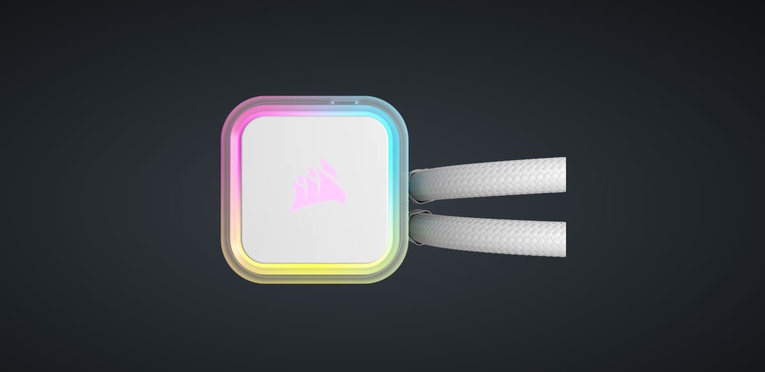 Corsair CPU Kühler iCUE H100i RGB ELITE - White