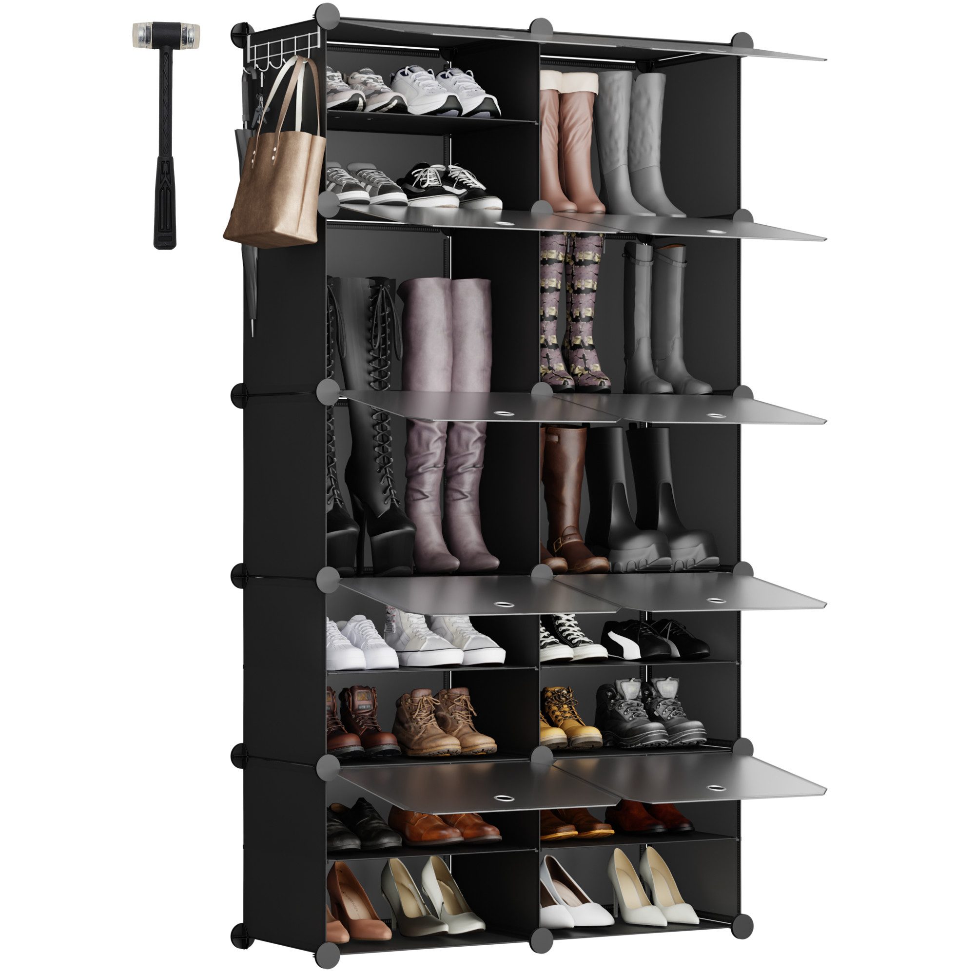 Sekey Schuhregal Schuhregal Schuhschrank Schuh-Organizer Stecksystem DIY-Re günstig online kaufen