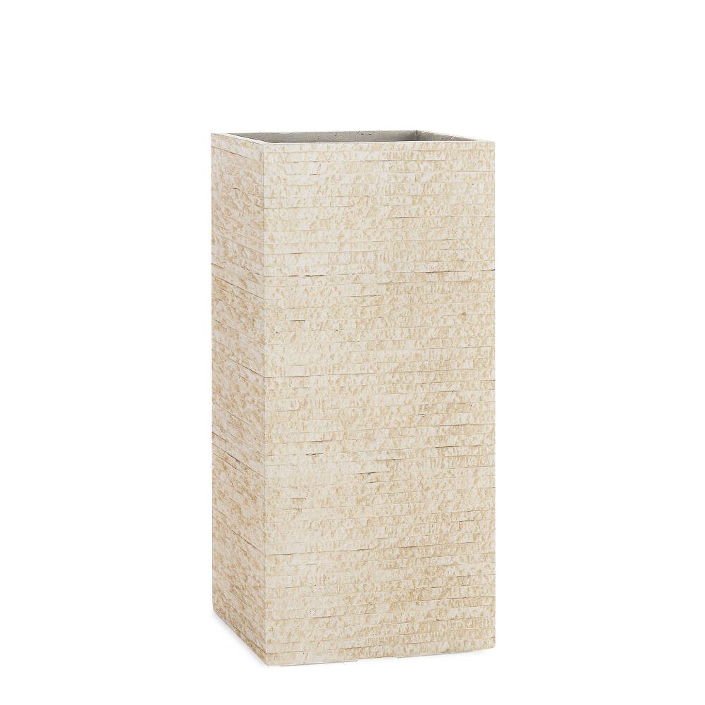Pflanzwerk® Pflanzkübel TOWER Premium Blumenkübel Pflanzsäule Fiberglas mit Lotus-Effekt
