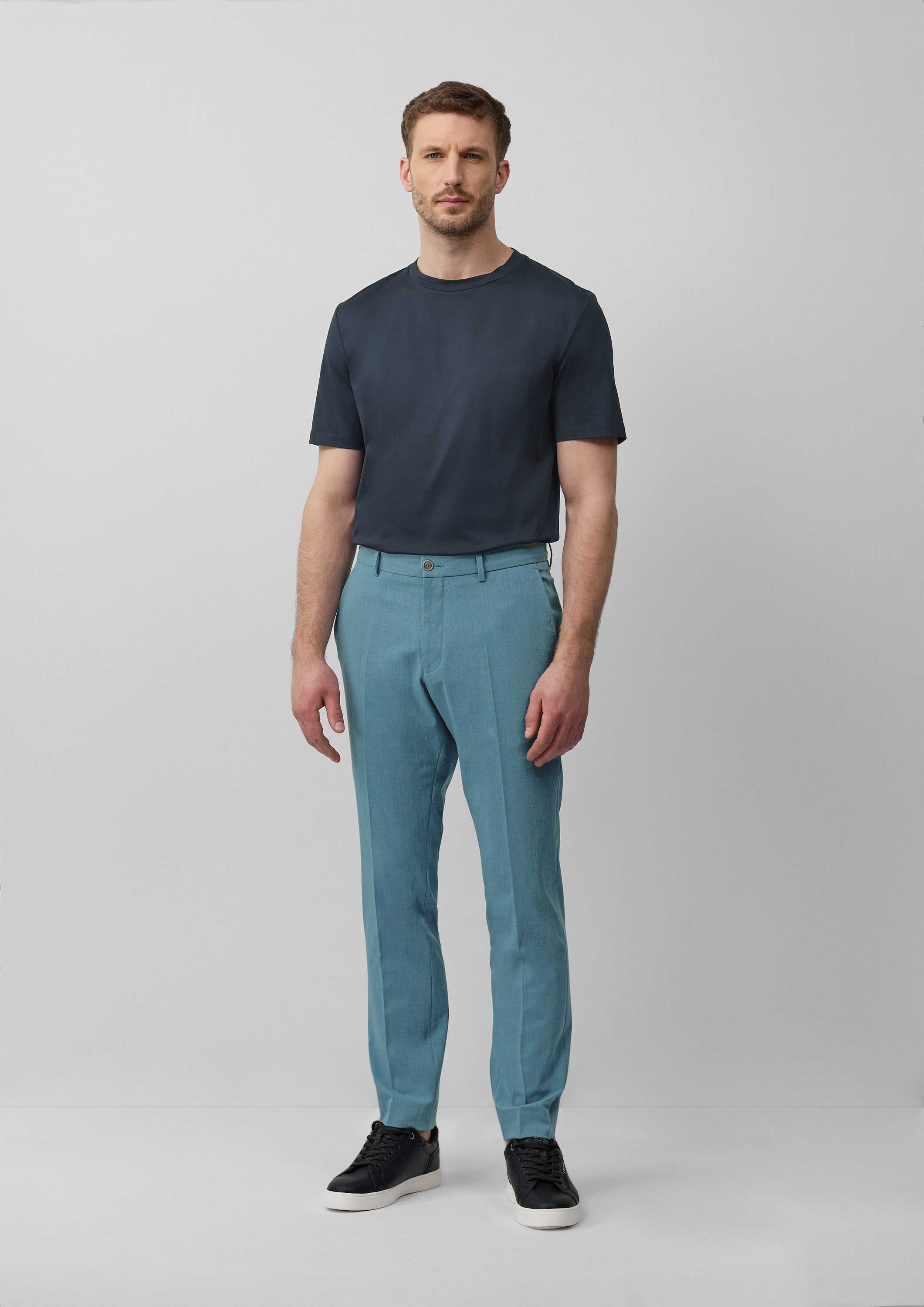 s.Oliver Chinos Hose S.OPURE s.O PURE: Anzughose aus meliertem Stretch-Twil günstig online kaufen