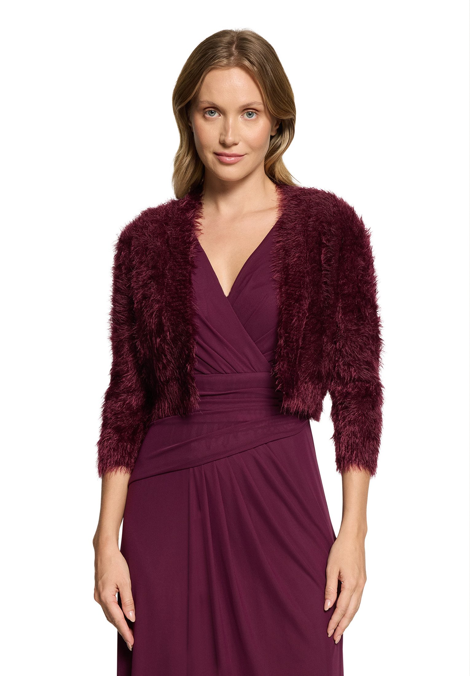 Vera Mont Strickjacke Damen mit Struktur (1-tlg) Struktur
