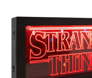Grupo Erik Stehlampe Stranger Things LED Lampe Logo Neon Farbwechsel rot/blau