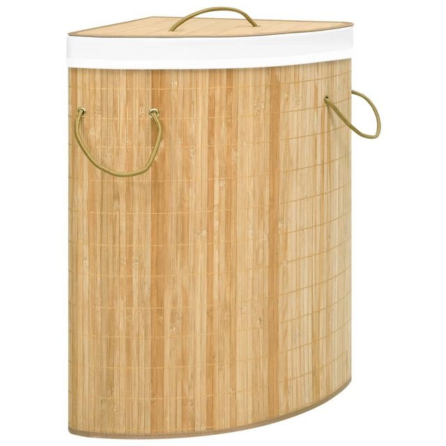 vidaXL Wäschekorb “Eck-Wäschekorb Bambus 60 L” (1 St)