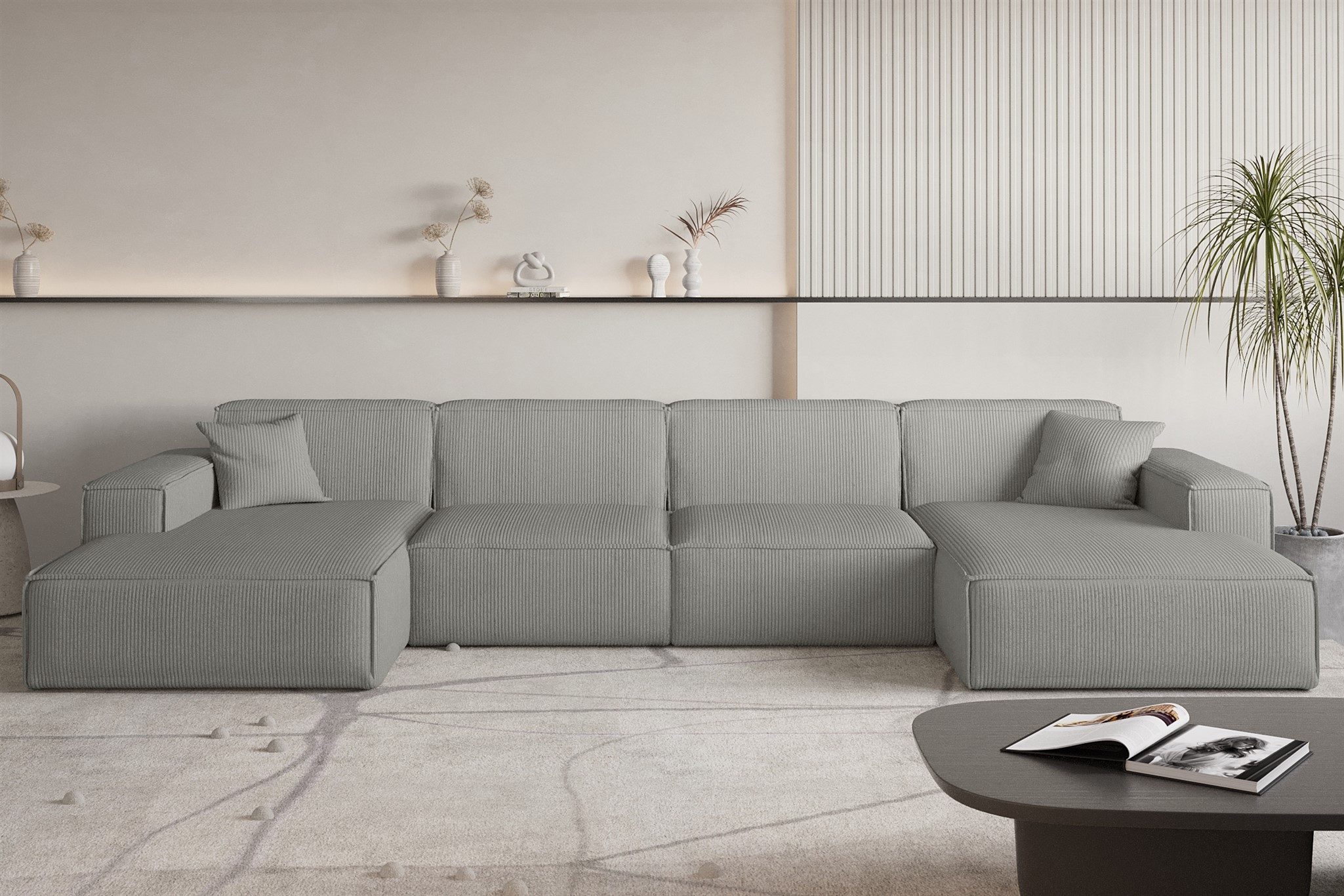 Fun Möbel Wohnlandschaft Sofa U-Form CELES günstig online kaufen