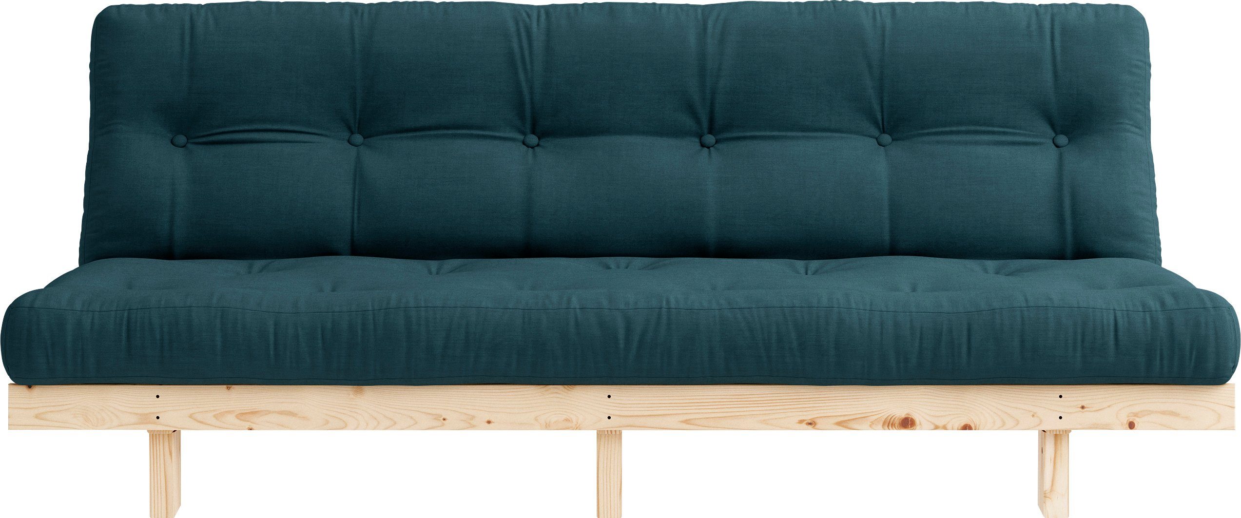 Karup Design Schlafsofa Lean, 2 Teile, mit Bettfunktion und Futonmatratze Petrolblau