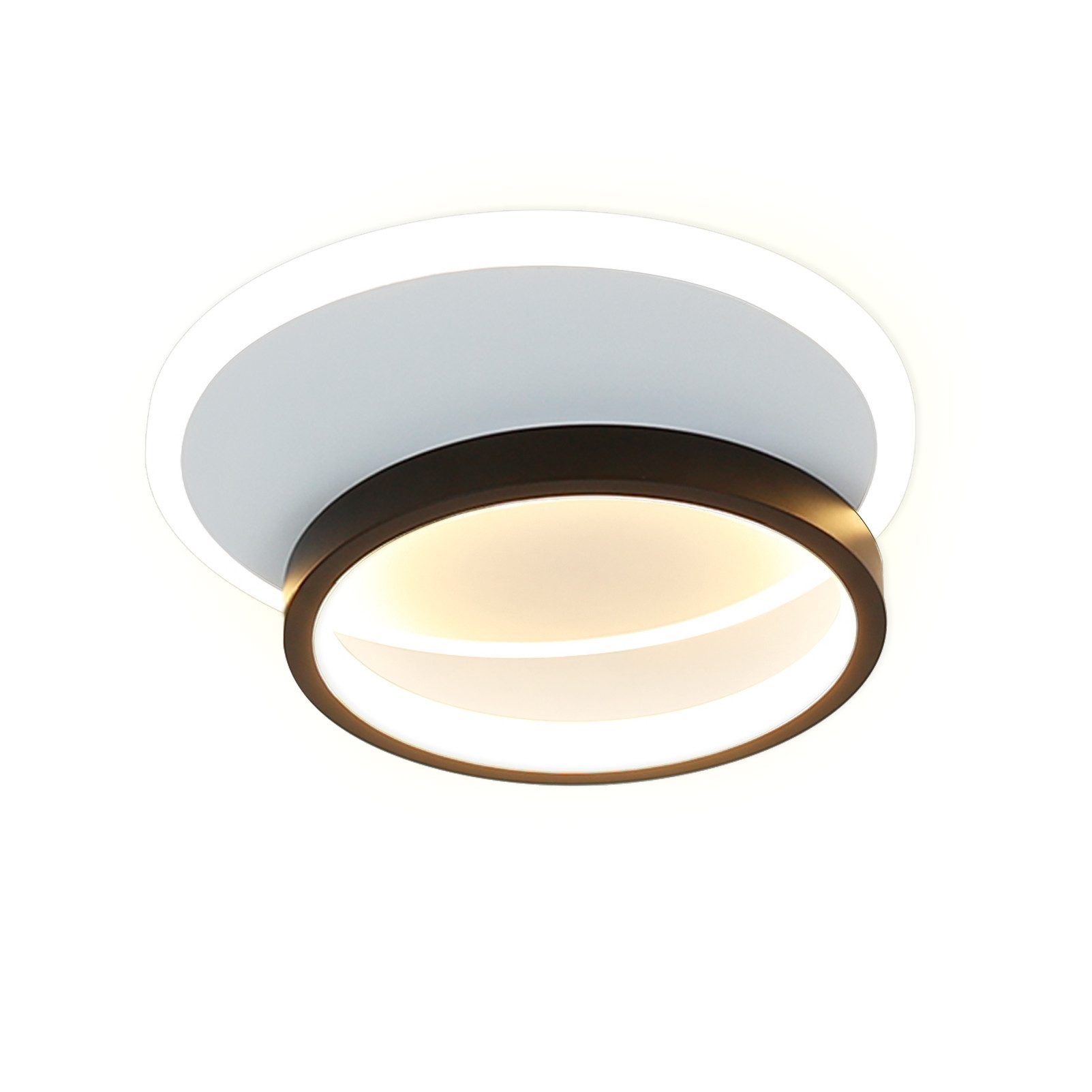 Nettlife LED Deckenleuchte Schwarz Deckenlampe Modern günstig online kaufen