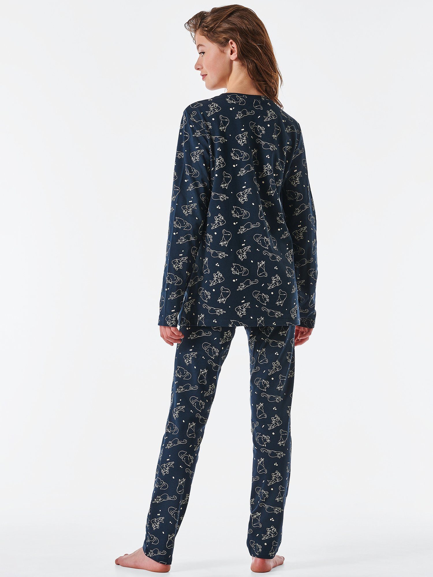 Schiesser Pyjama Original Classics anthrazit