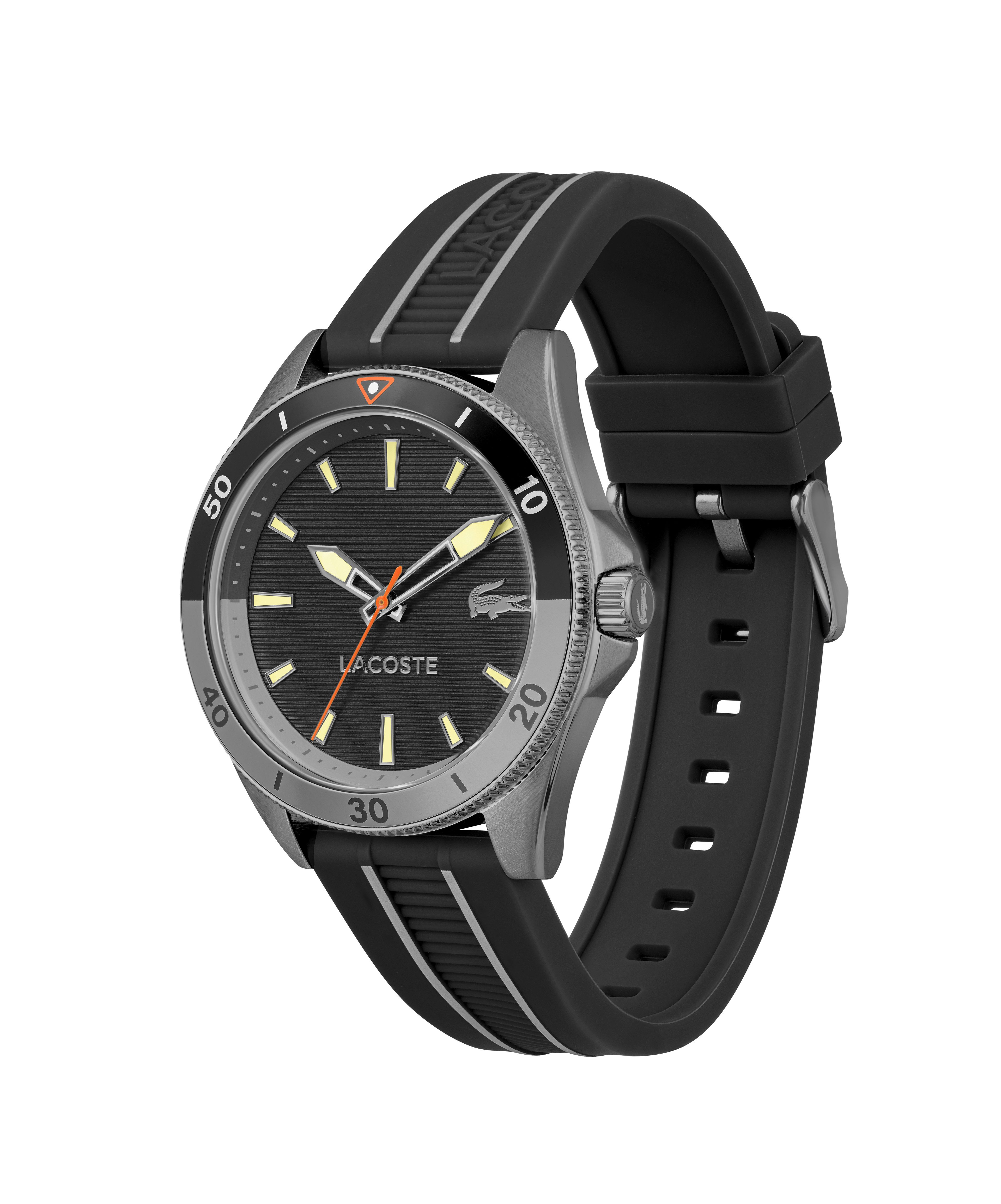 Lacoste Quarzuhr MAINSAIL 2011457, Armbanduhr, Herrenuhr, Silikonarmband, analog