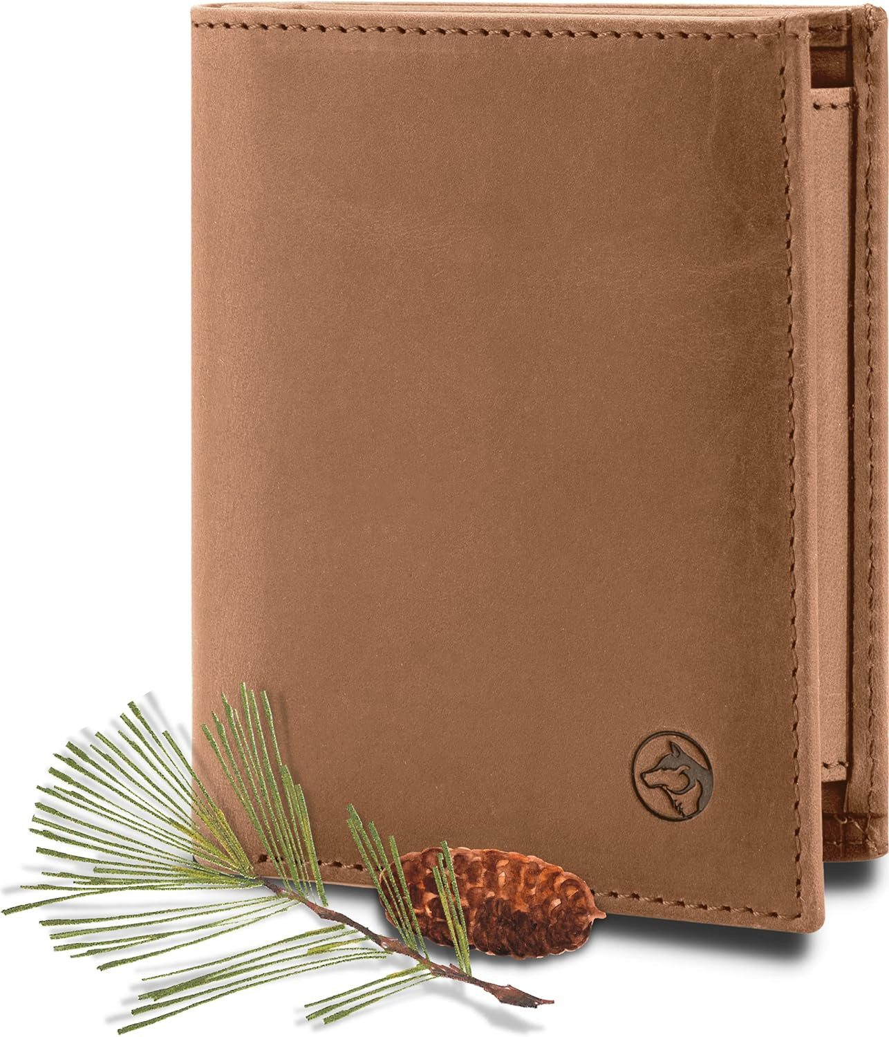 Geldbörse 'Svåla Classic' - Mini Portemonnaie Leder, Slim-Wallet mit NFC Schutz