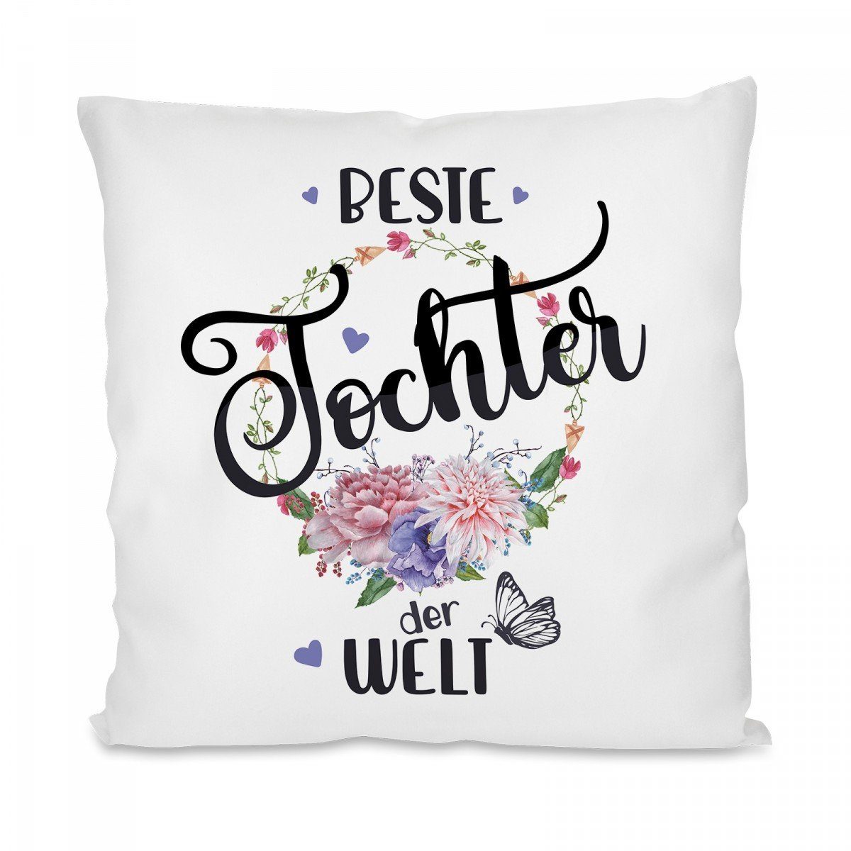 Herzbotschaft Dekokissen Kissen mit einseitigem Motiv Beste Tochter der Wel günstig online kaufen