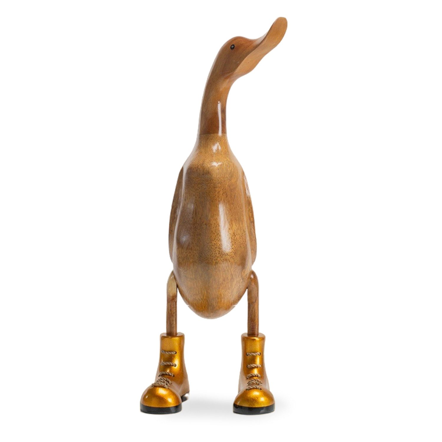 Rikmani Dekofigur Holzfigur Ente Stiefel - günstig online kaufen