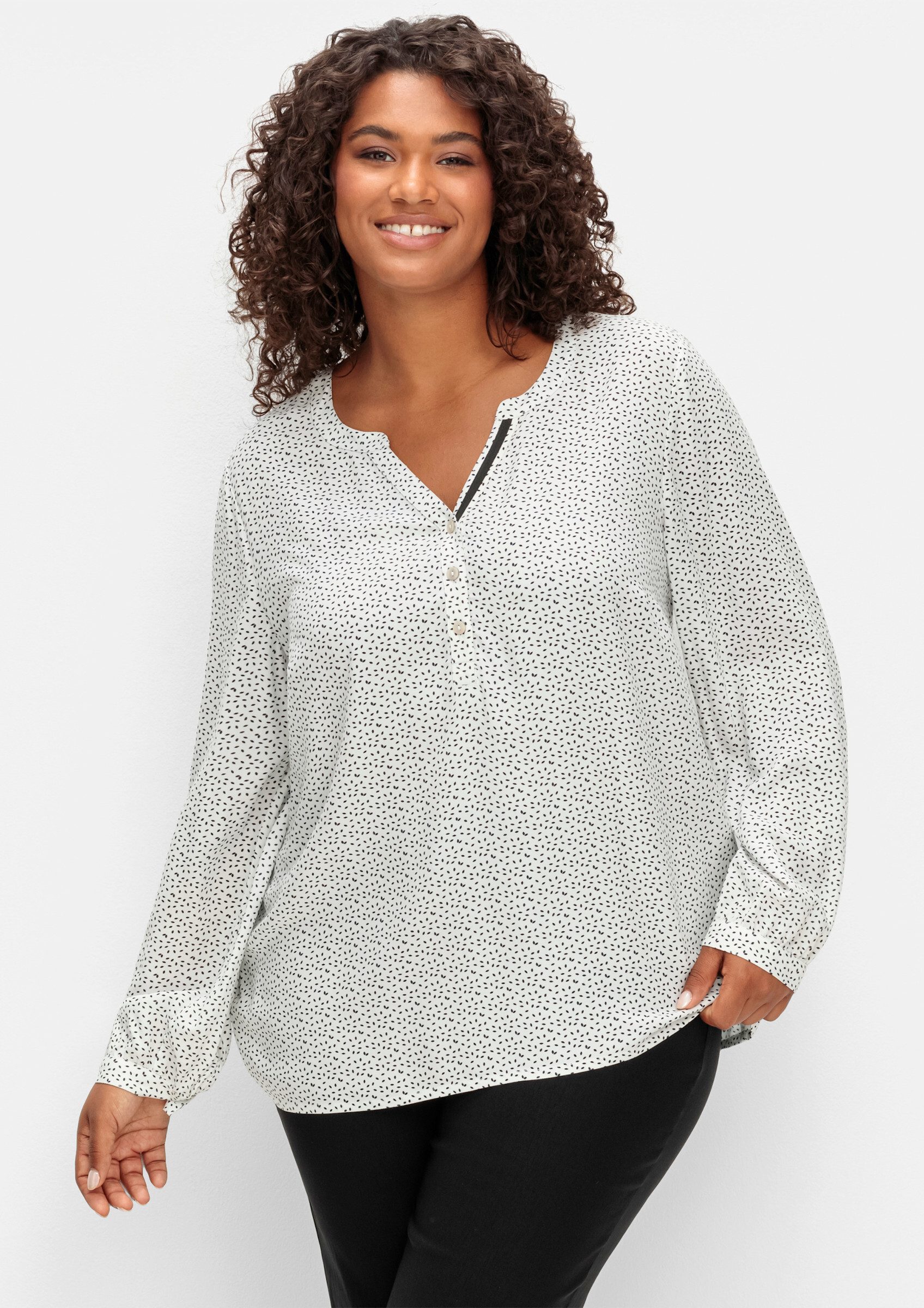 Sheego Klassische Bluse Tunika . (2-tlg) günstig online kaufen