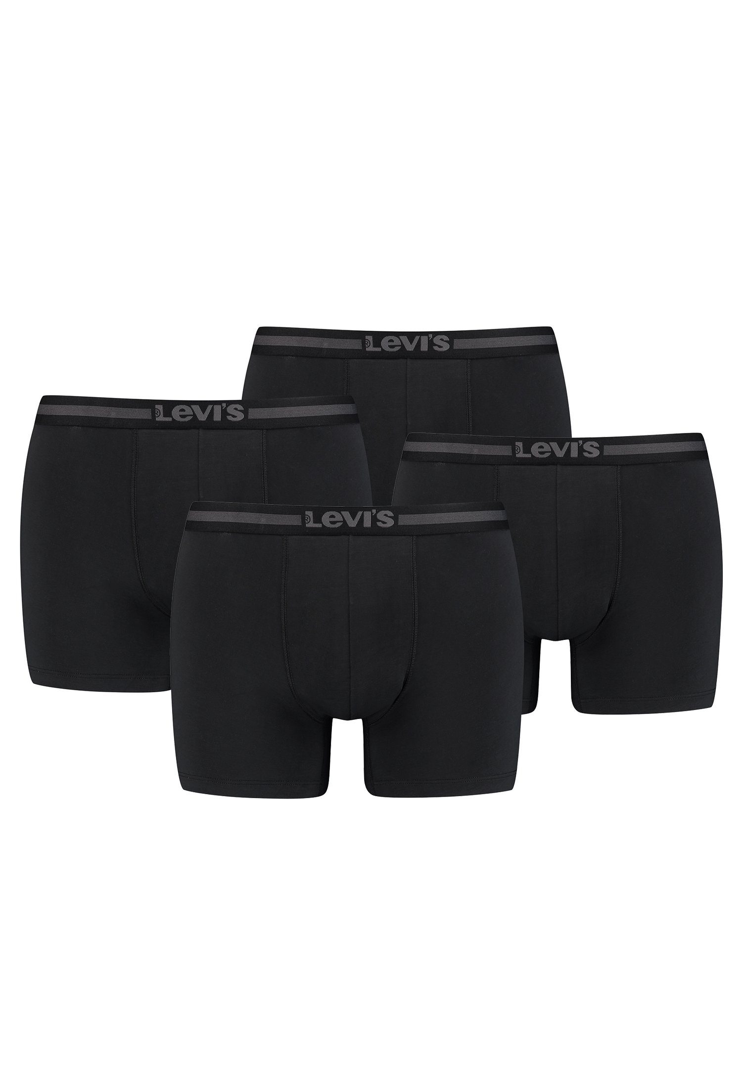 Jet Black 4-St., BOXER Levi's® 4er-Pack) Pack (Set, Boxershorts BRIEF 4er MEN TENCEL