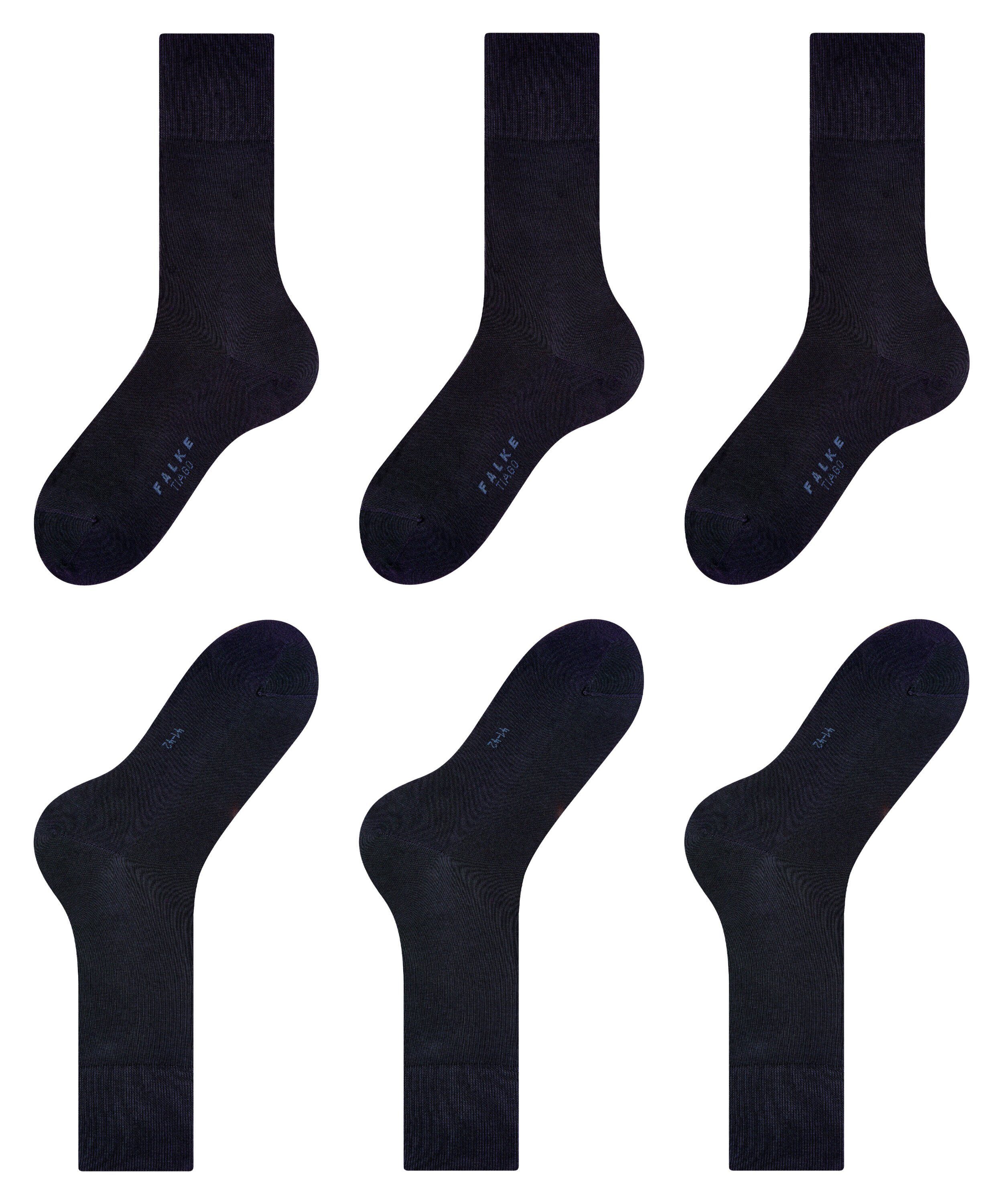 Tiago navy Socken dark FALKE (6375) (3-Paar) 3-Pack