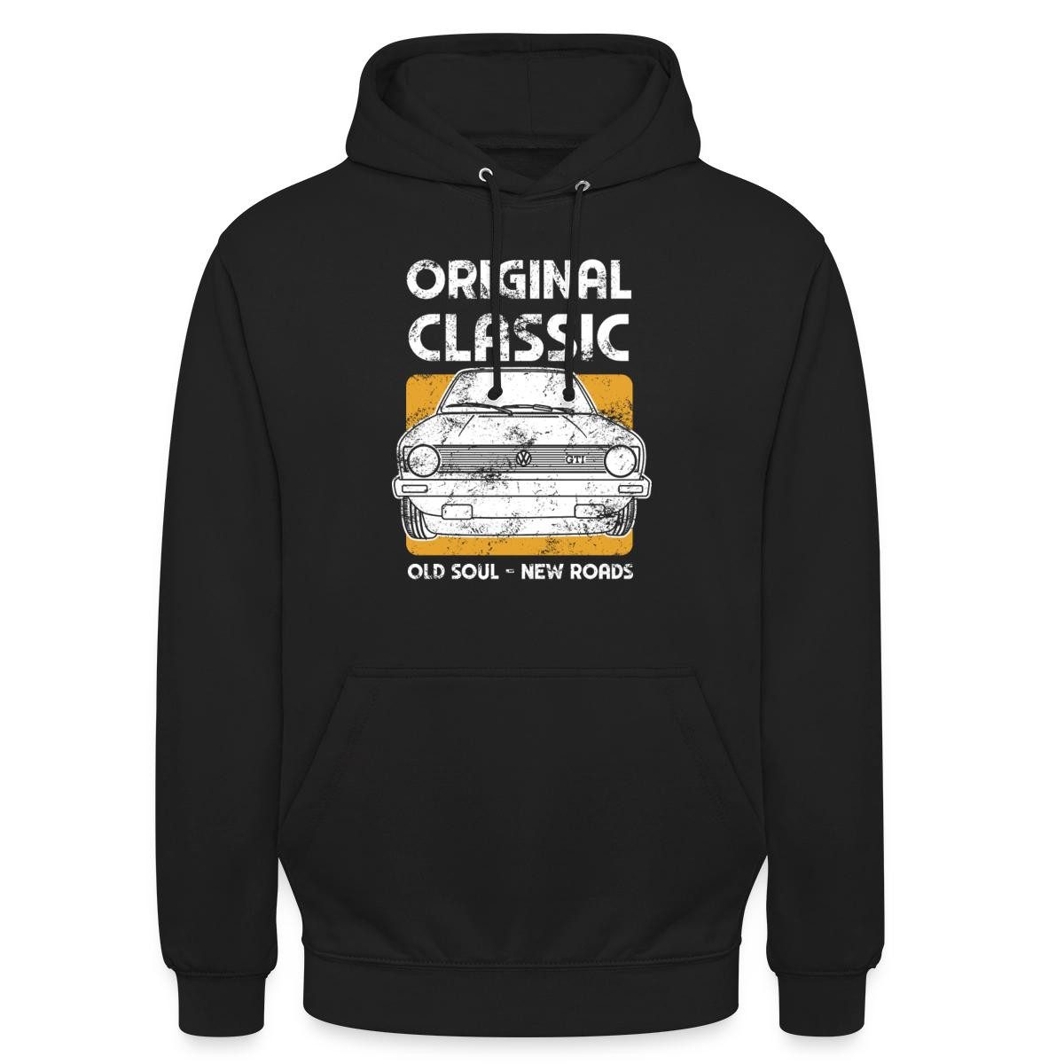 Spreadshirt Hoodie Volkswagen VW GTI Original Classic Unisex Hoodie (1-tlg) Unisex-Schnitt: Sitzt bei Männern körpernah, bei Frauen weit