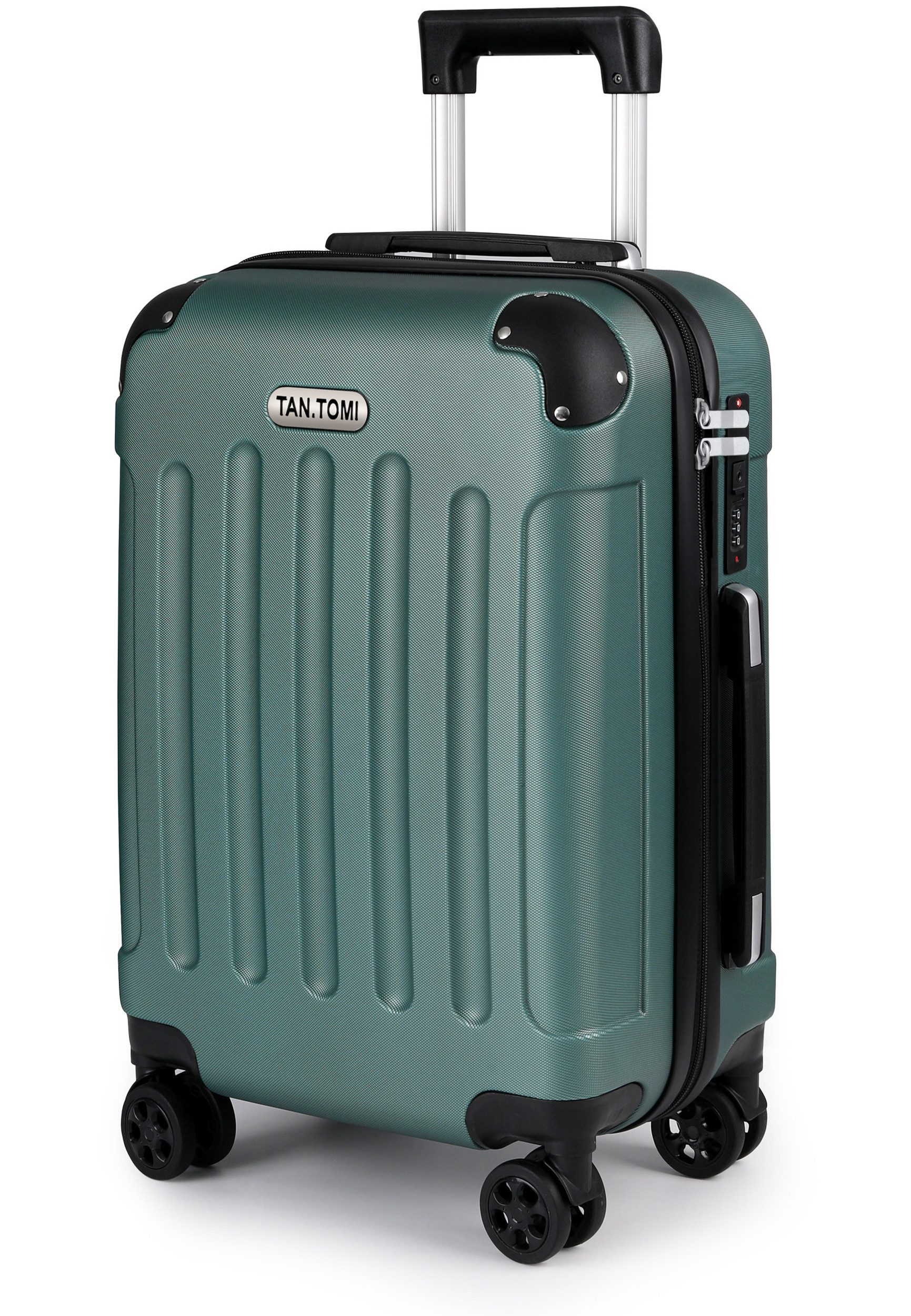 TAN.TOMI Handgepäckkoffer Koffer Trolley Rollkoffer Reisekoffer Handgepäck 4 Rollen (M-L-XL), 4 Rollen, Trolley Handgepäck Große Kapazität mit 4 Rollen und Zahlenschloss
