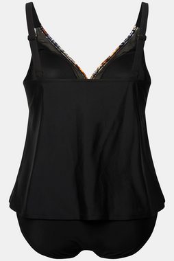 Ulla Popken Soft-BH Tankini Raffung Zierborte Softcups recycelt