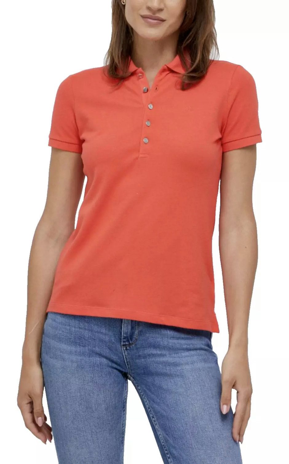 Lauren Ralph Lauren Poloshirt Hemd Bluse Gerippte Abschlüsse - Dünner, elastischer Stoff Gerippte Abschlüsse - Dünner, elastischer Stoff