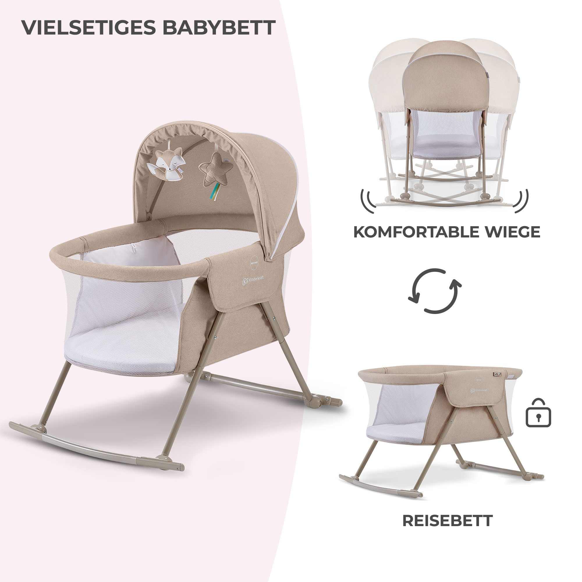 Kinderkraft Baby-Reisebett LOVI