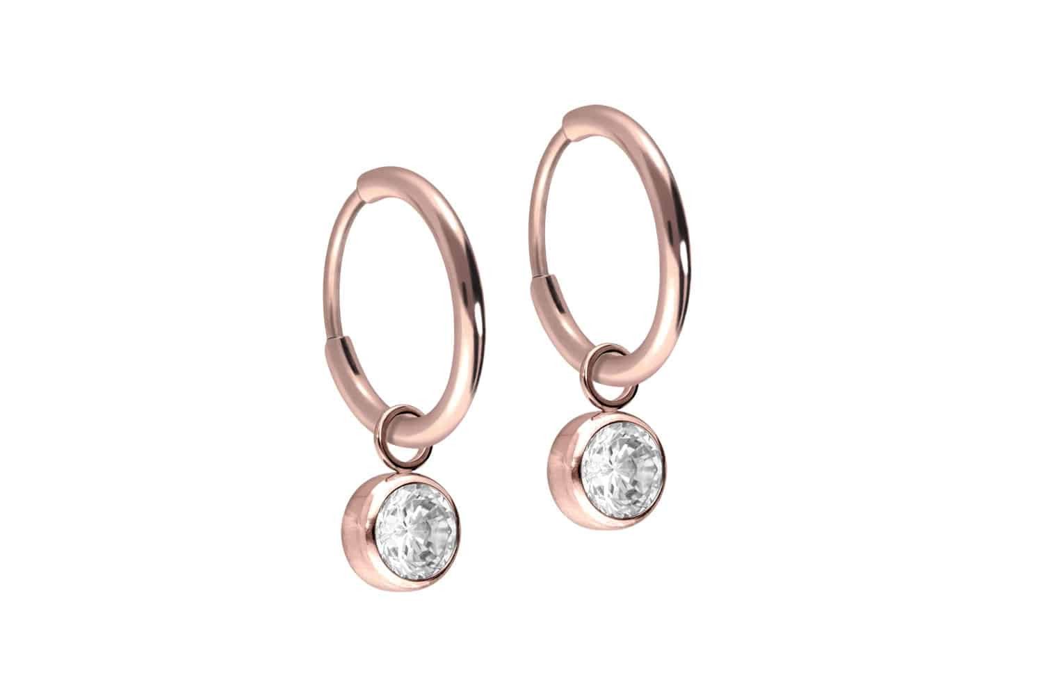 FILANGO Piercing-Set Titan Ohrclicker Creolen RUNDER günstig online kaufen
