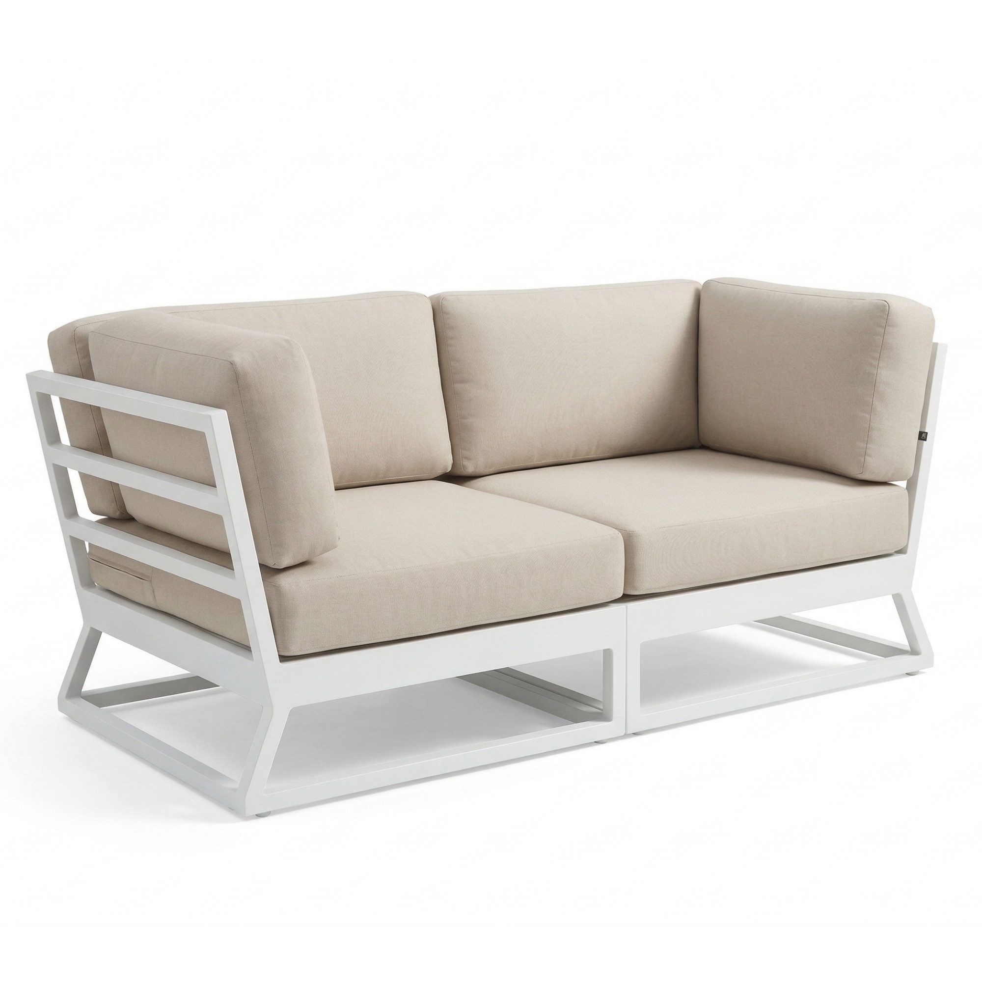 KETTLER KETTLER Gartenlounge Gartenmöbel Sofa 2-Sitzer OCEAN Alu Skid weiss