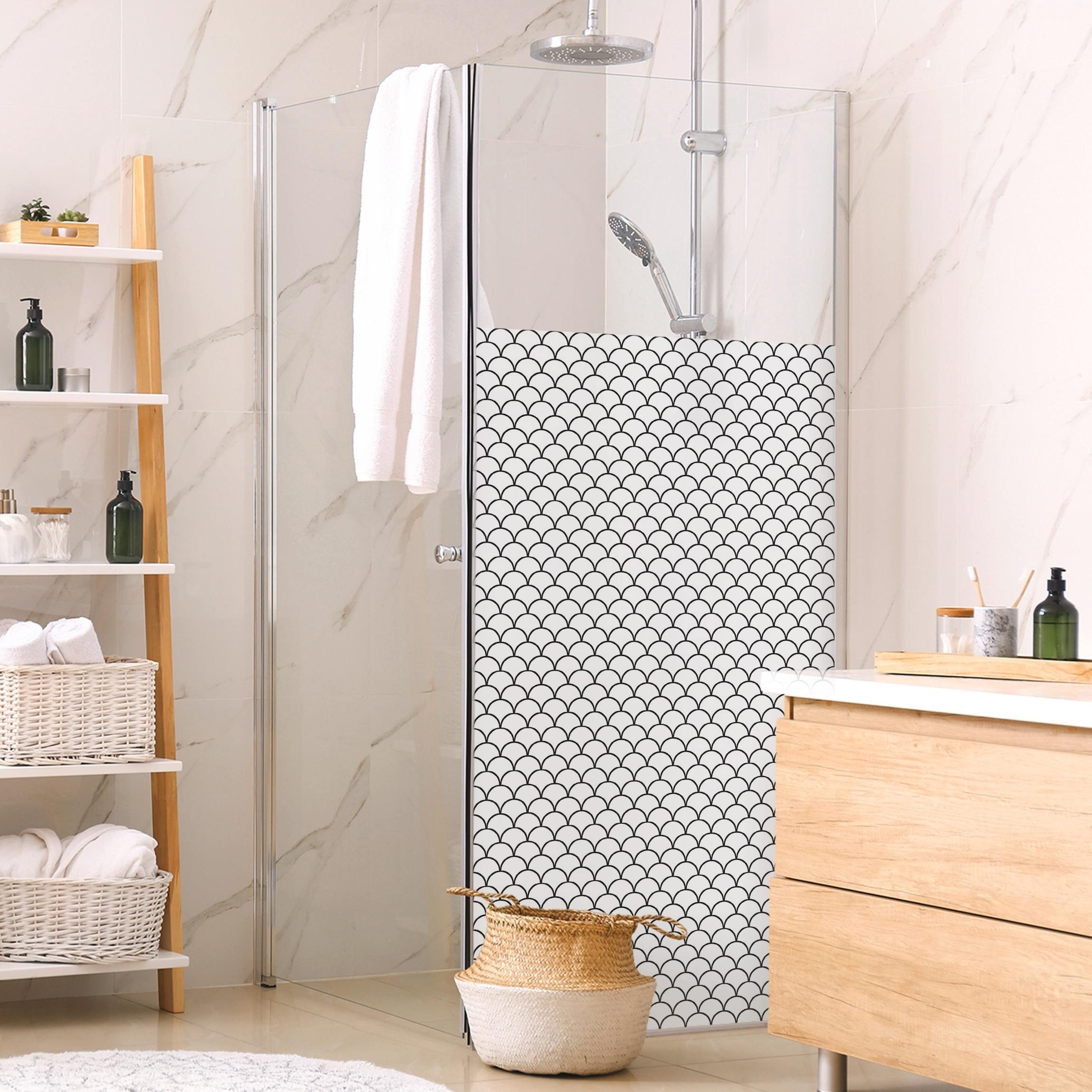 Bilderdepot24 Fensterfolie Dusche blickdicht statisch haftend einfarbig, blickdicht, Statisch haftend, blickdicht, wasserfest, wiederverwendbar, ablösbar