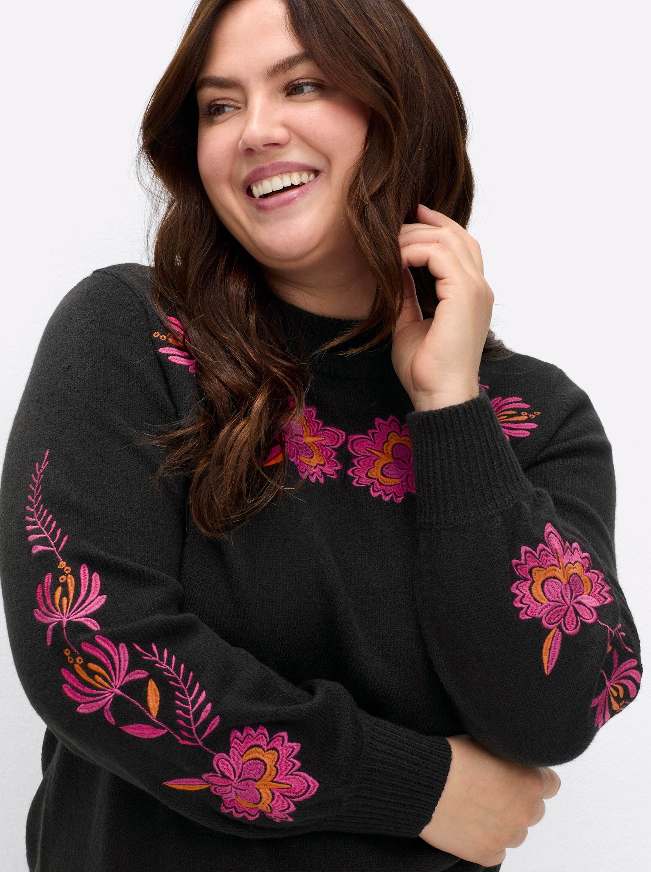 sheego by Joe Browns Strickpullover Pullover Langarm Jersey